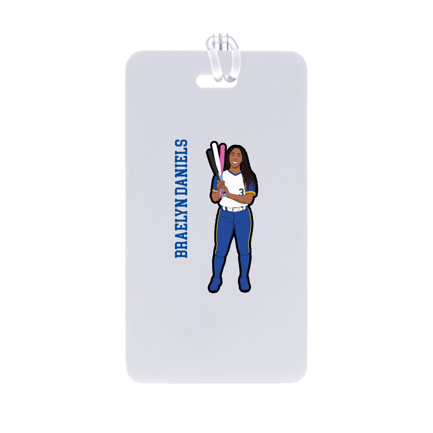 Bag Tag — Name Vertical in Classic