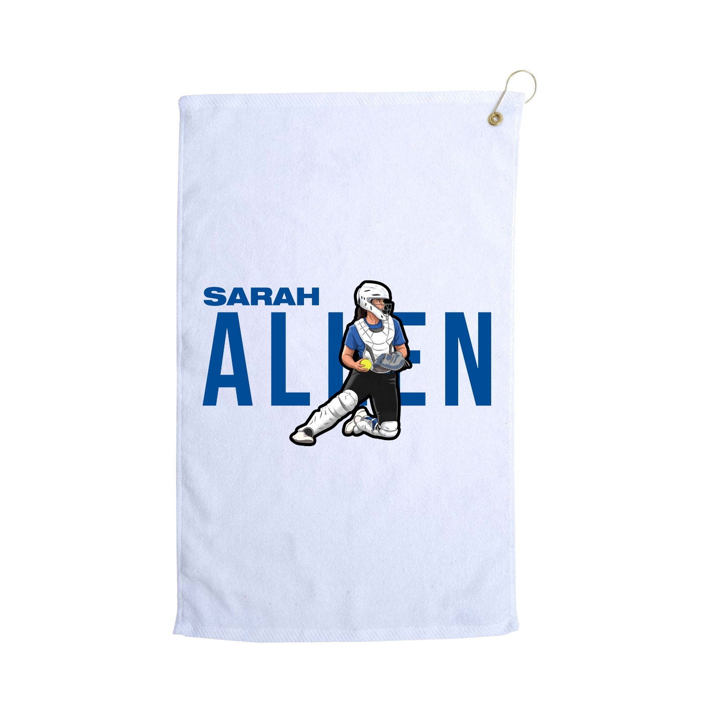 Golf Towel — Player Name in White