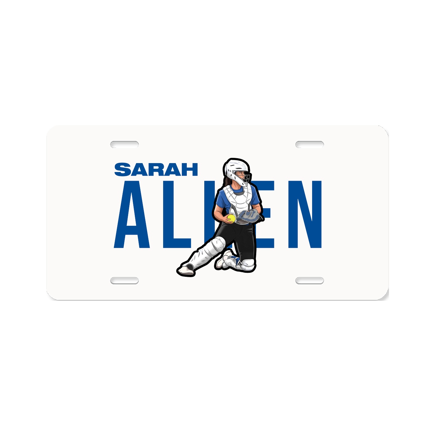 License Plate — Player Name in Classic