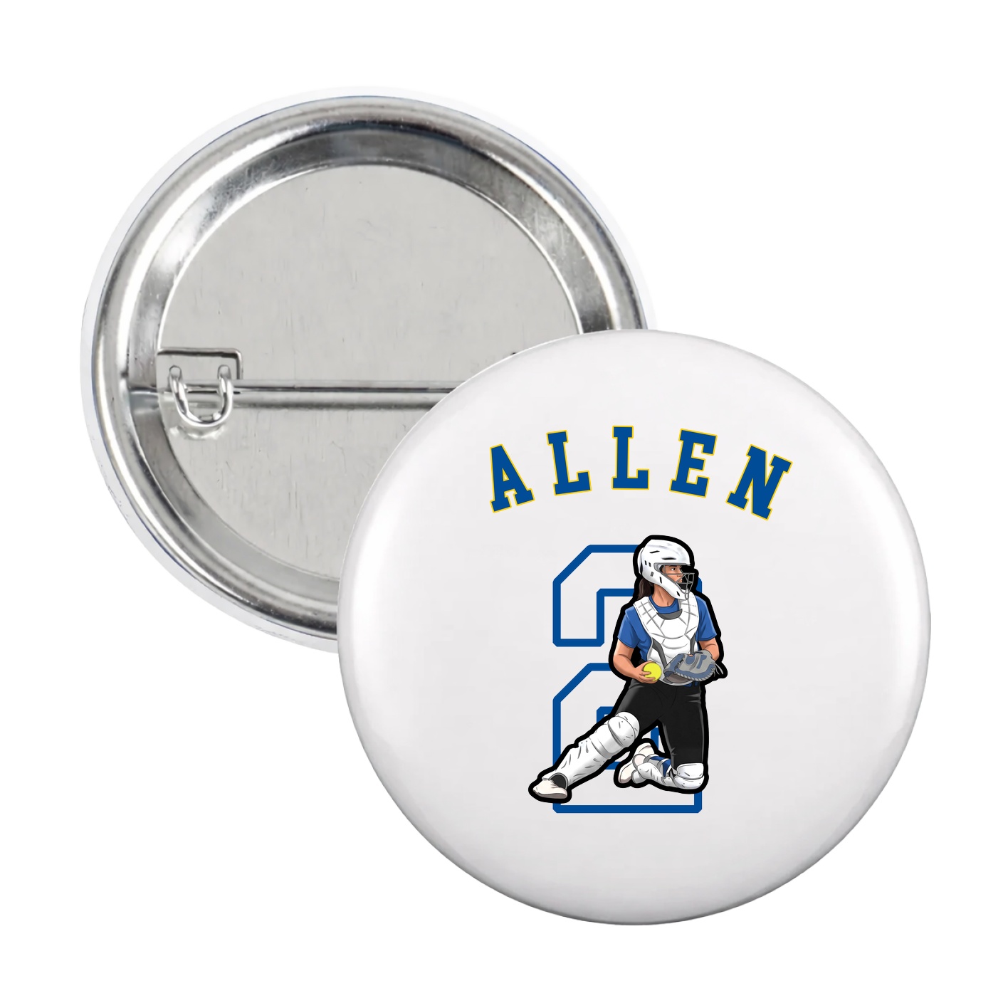 Game Day Button — Shirsey Arch in White