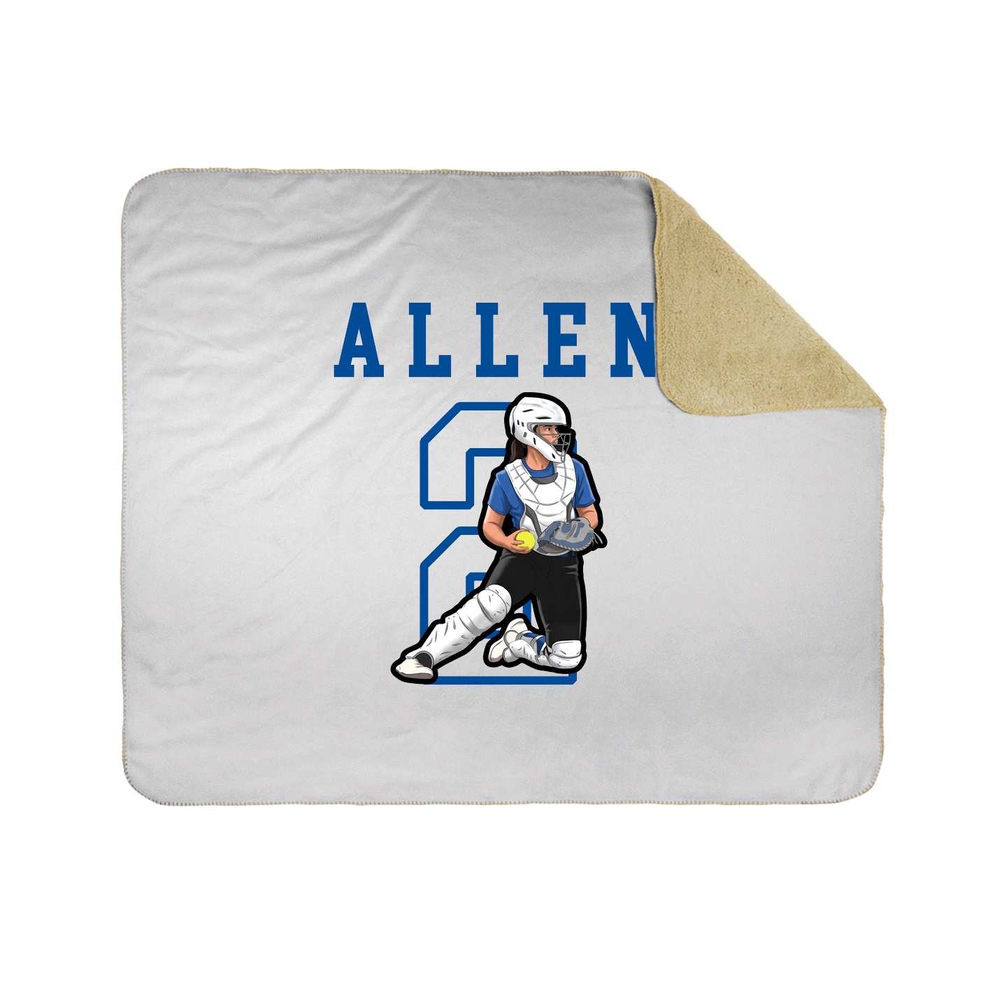 Throw Blanket — Shirsey in White