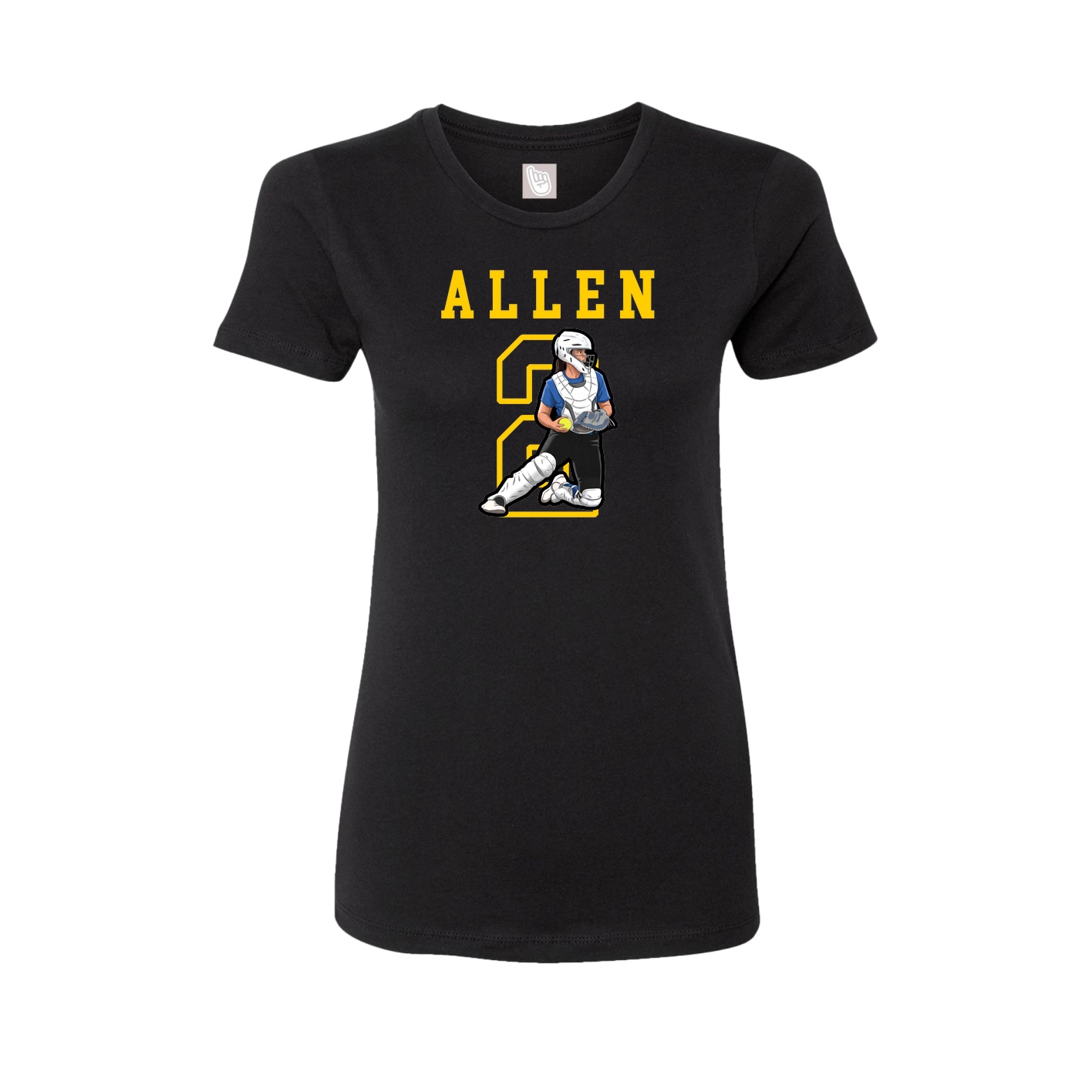 Fitted Women's Tee — Shirsey in Black