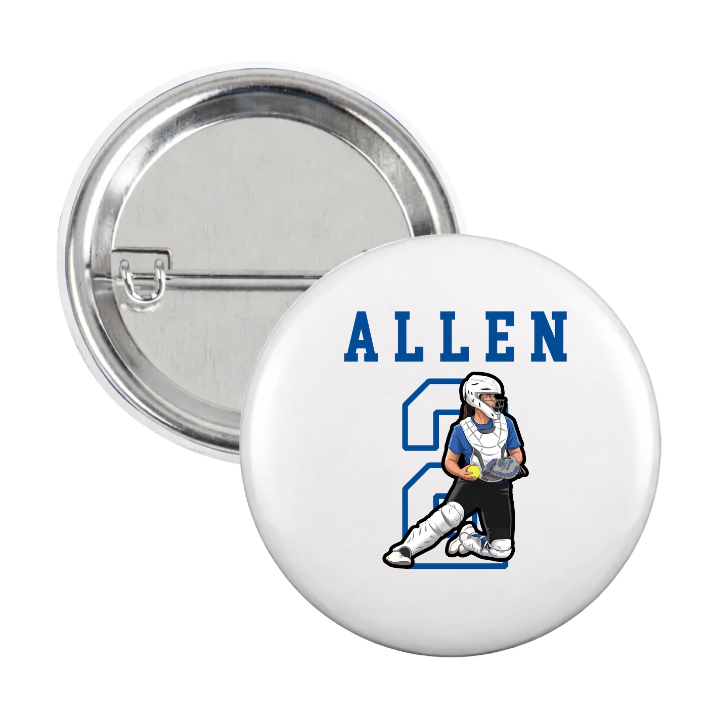 Game Day Button — Shirsey in White