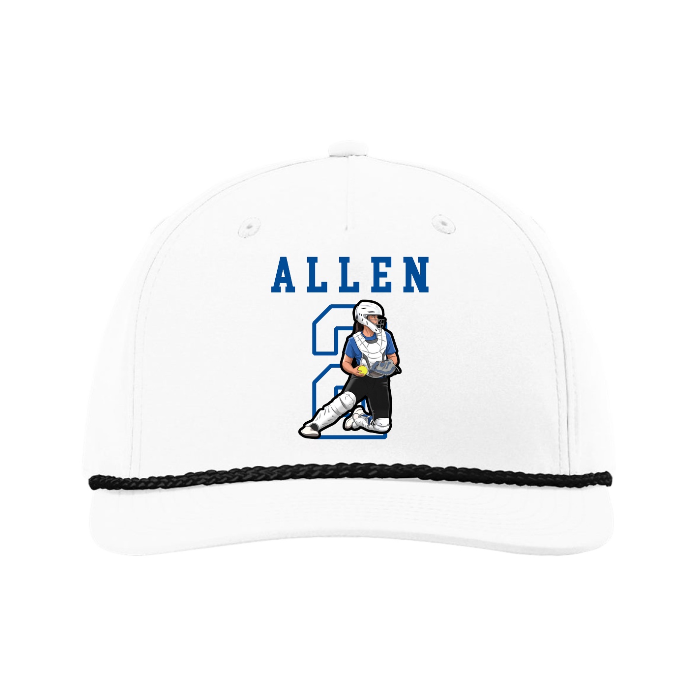 Five-Panel Classic Rope Cap — Shirsey in White