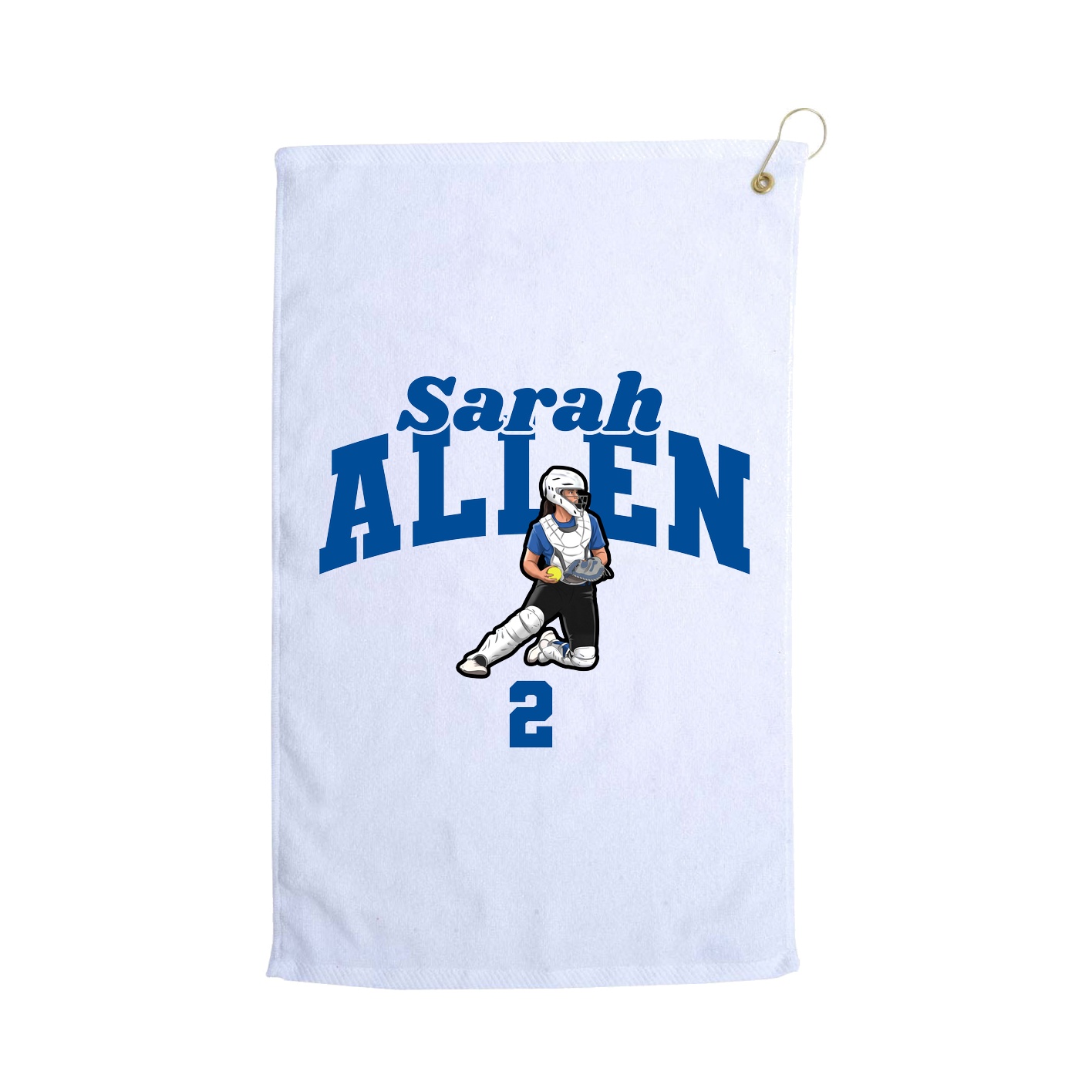 Golf Towel — Signature Arch in White