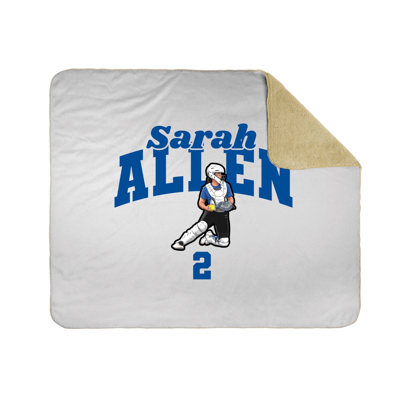 Throw Blanket — Signature Arch in White
