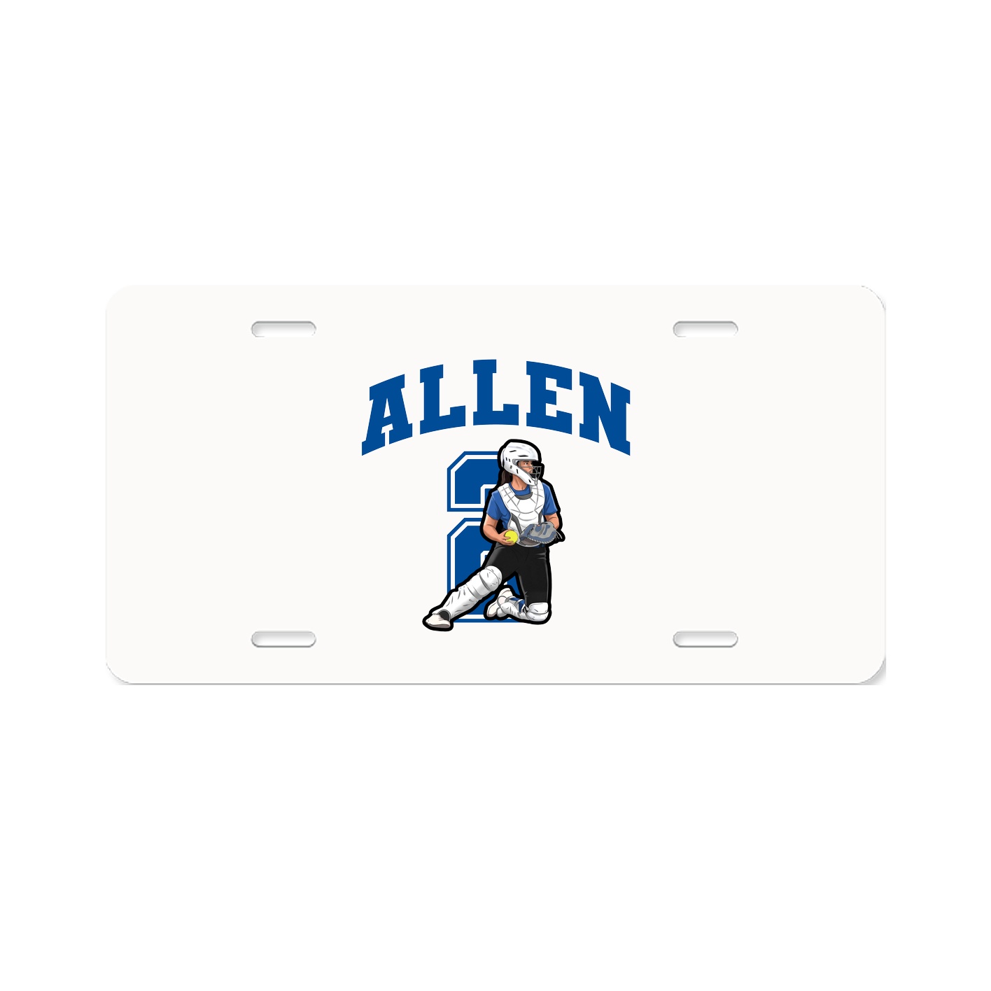 License Plate — Number in Classic