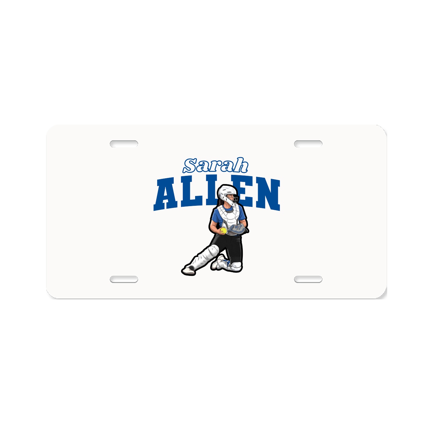 License Plate — Name Arch in Classic