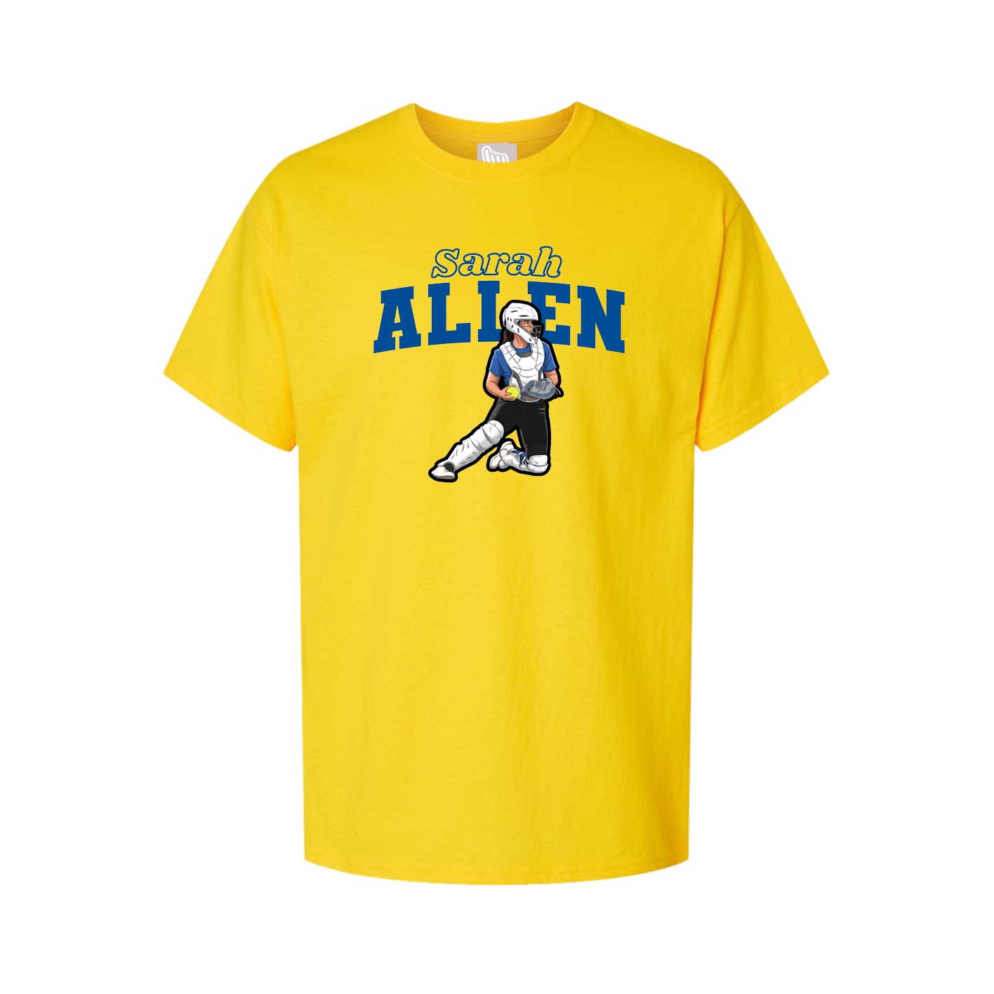 Youth Tee — Name Arch in Gold