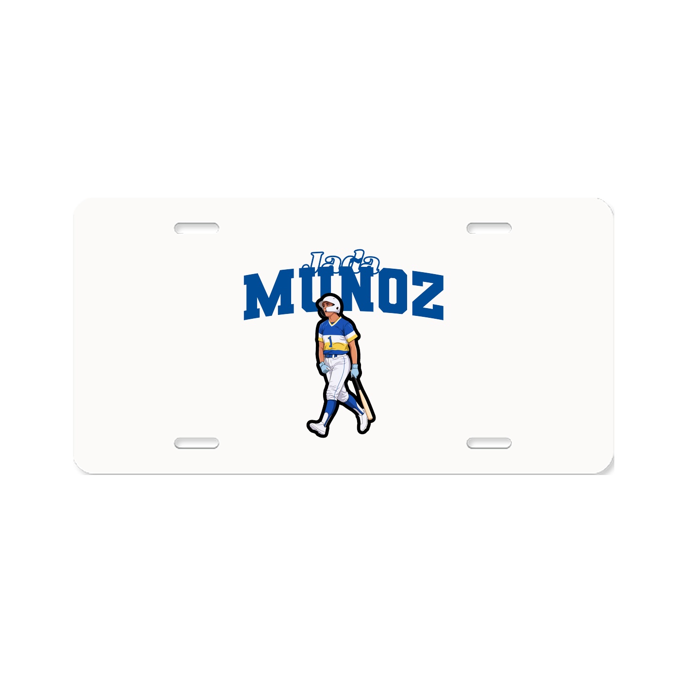 License Plate — Name Arch in Classic