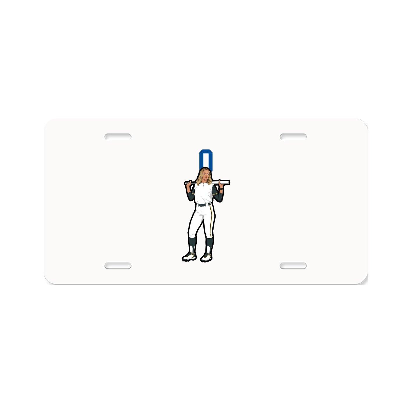 License Plate — Number Top in Classic