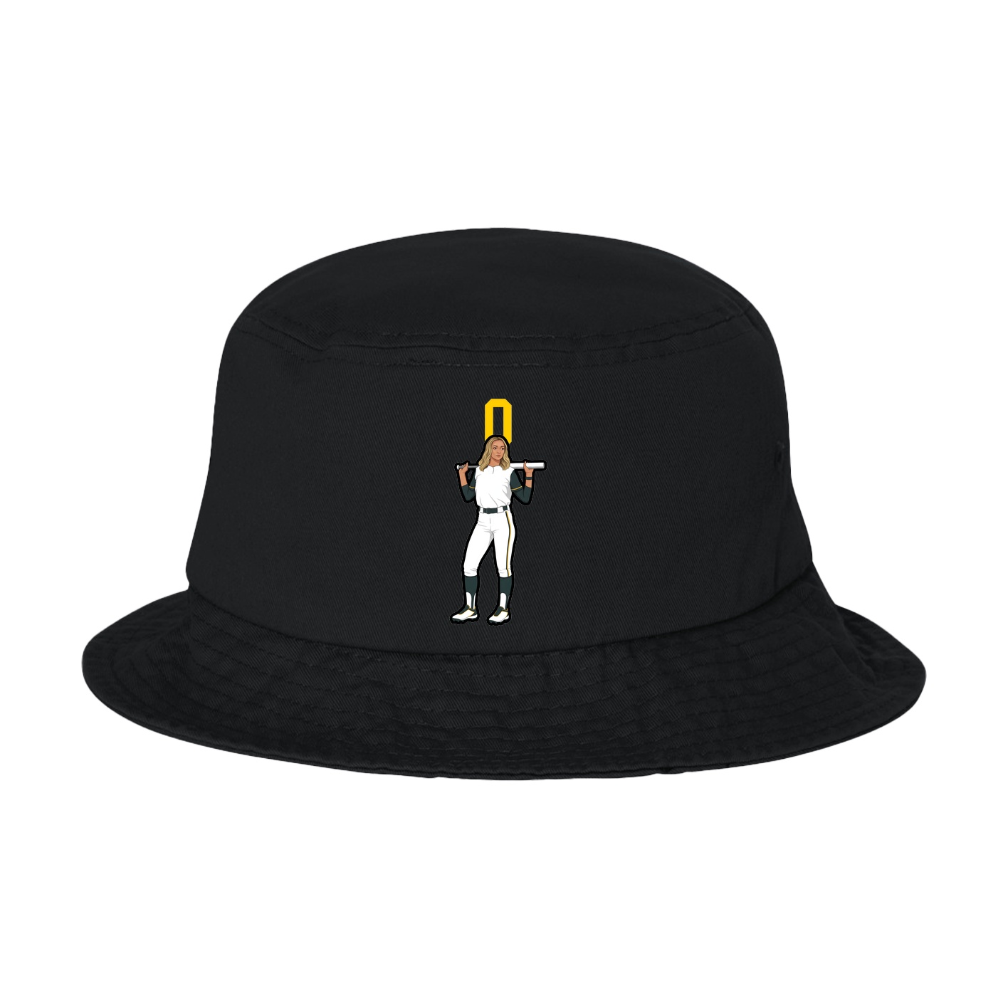 Bucket Cap — Number Top in Black