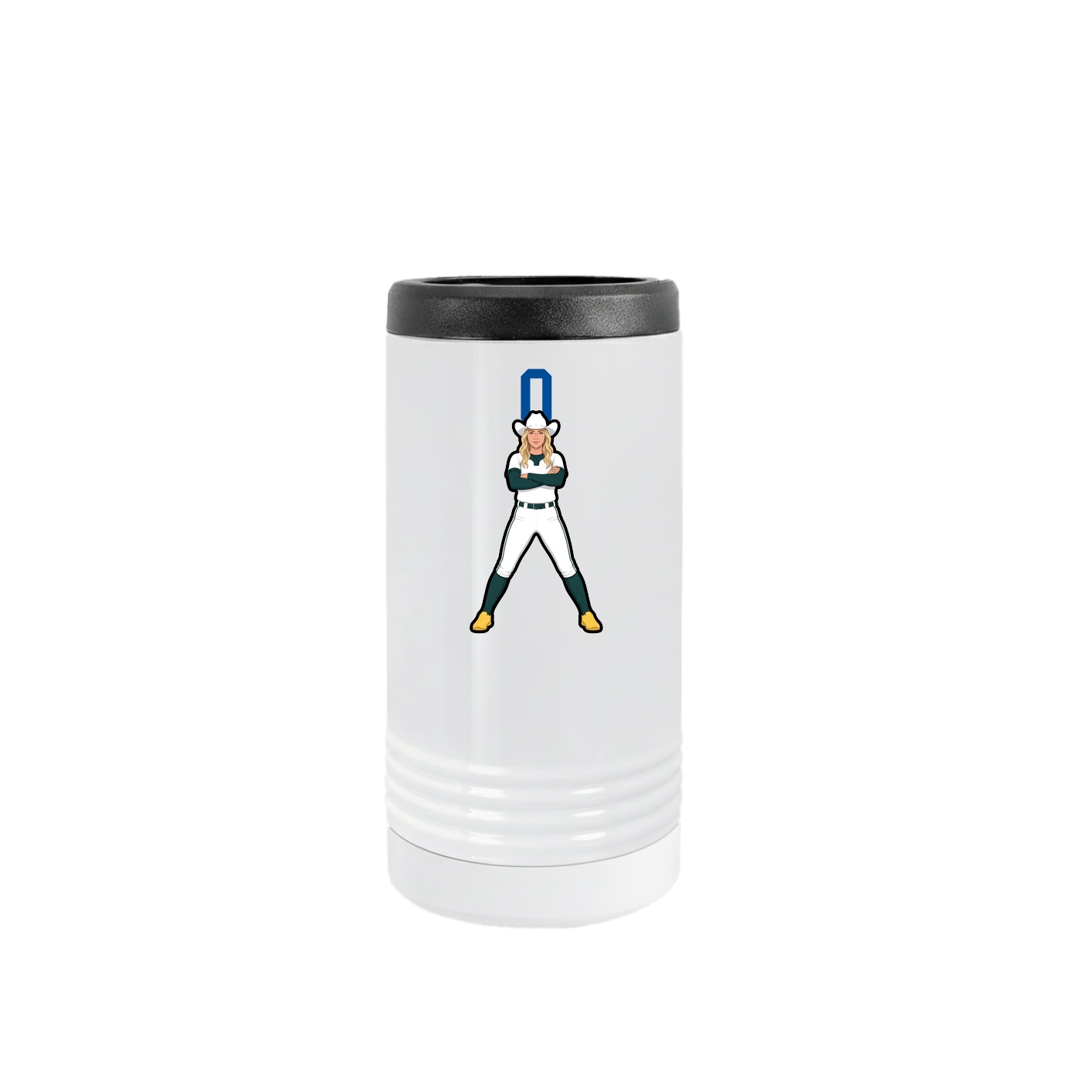 Slim Beverage Holder — Number Top in White