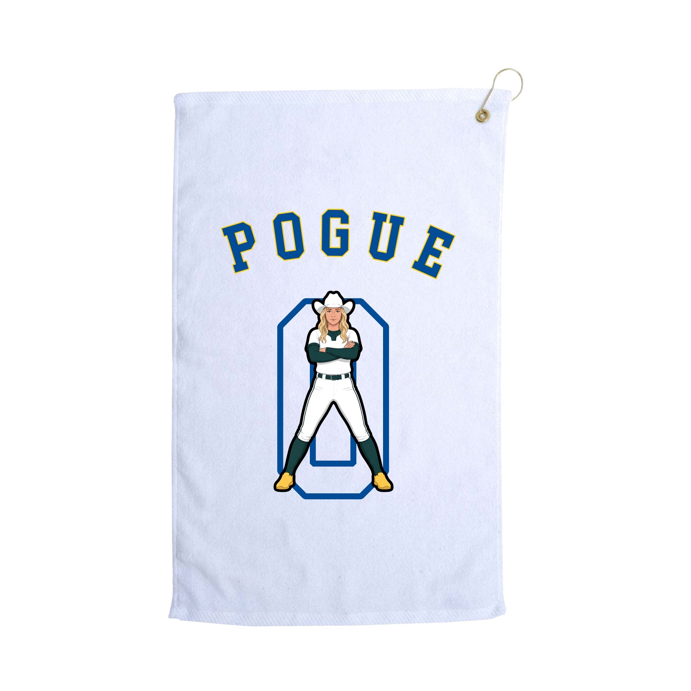 Golf Towel — Shirsey Arch in White