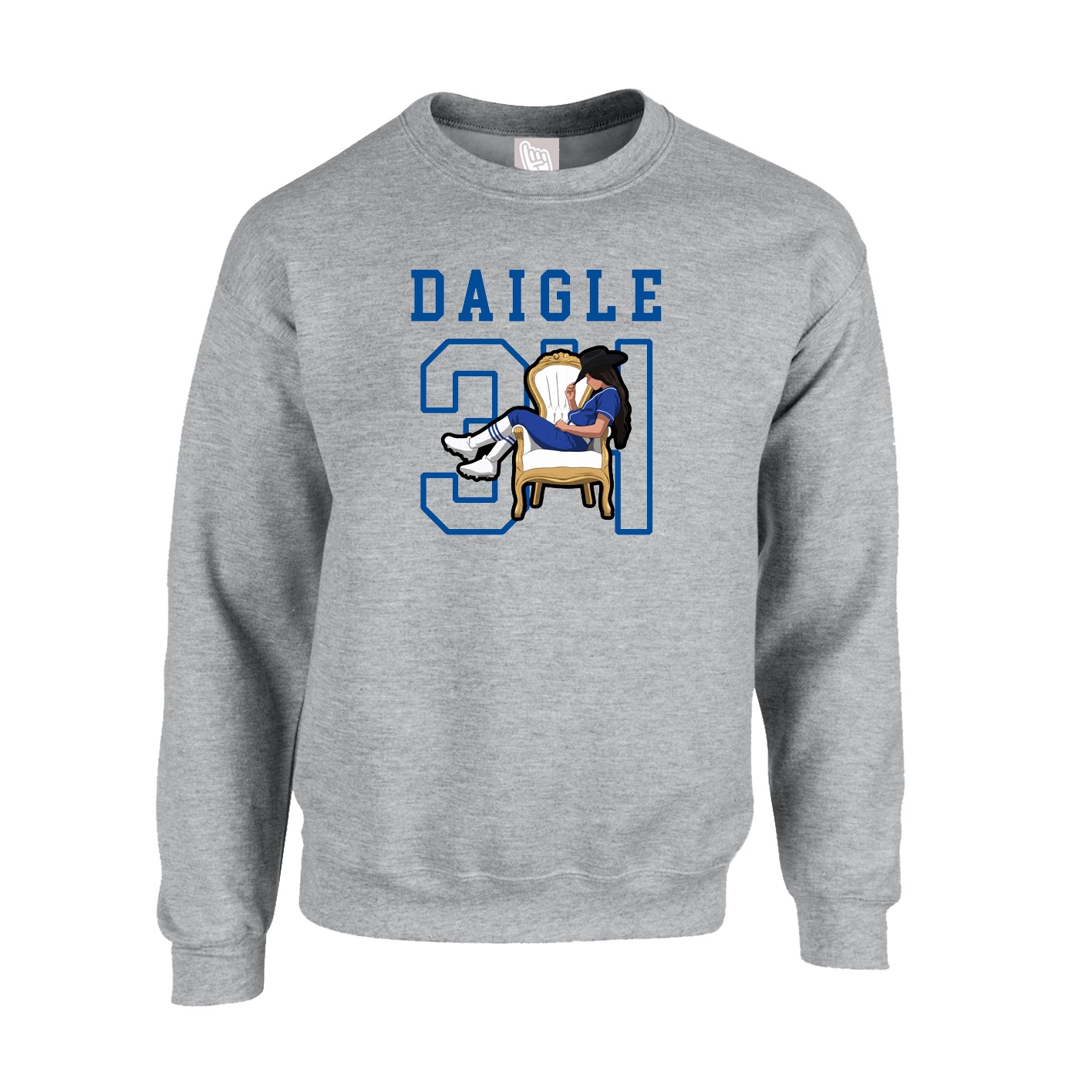 Fleece Crew — Shirsey in Grey