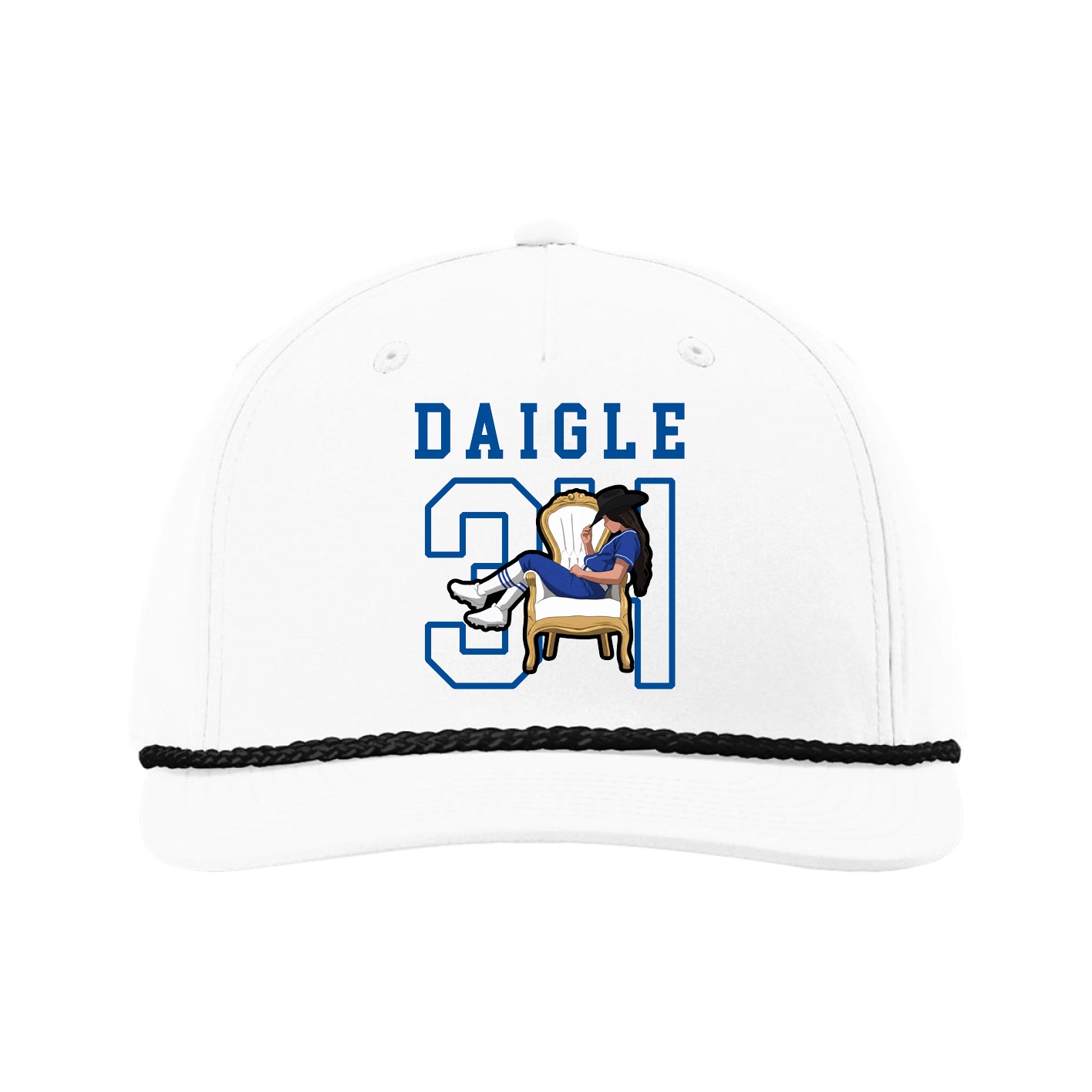 Five-Panel Classic Rope Cap — Shirsey in White