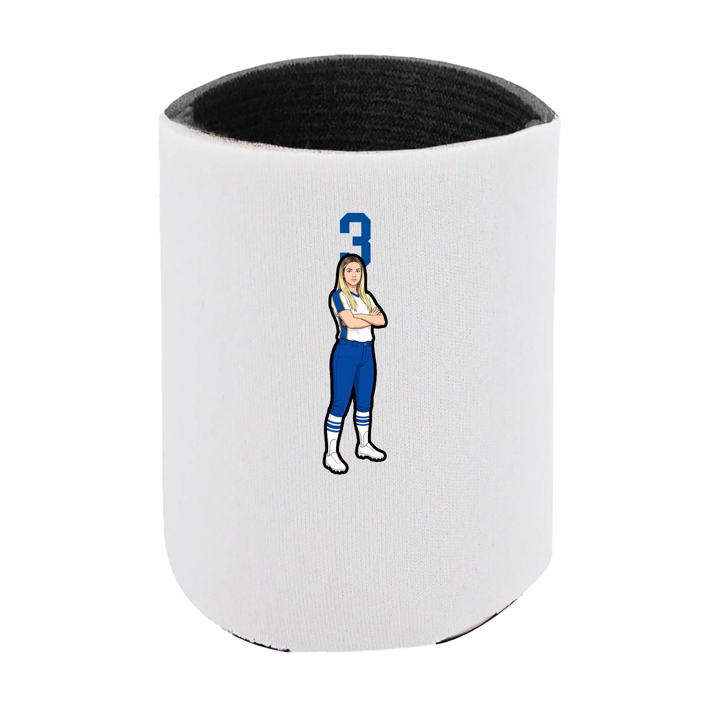 Can Holder — Number Top in White