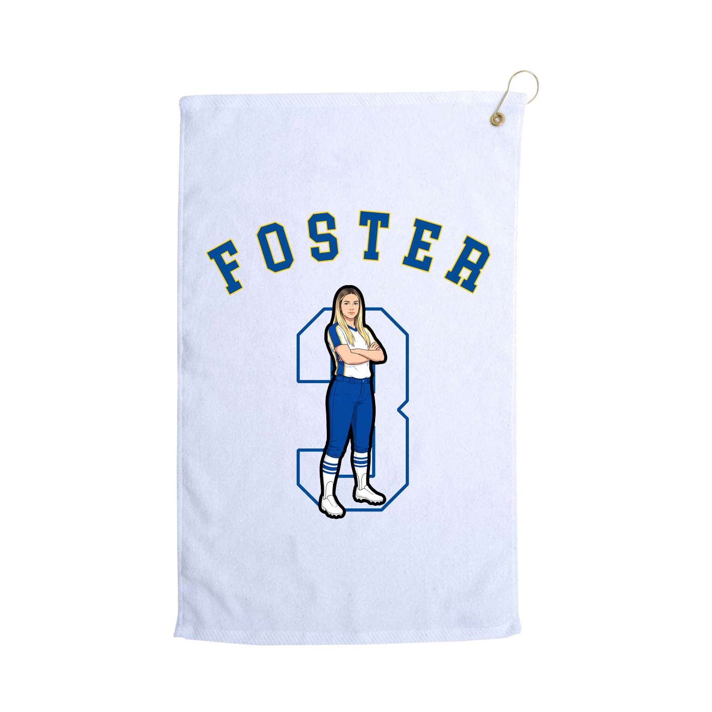 Golf Towel — Shirsey Arch in White