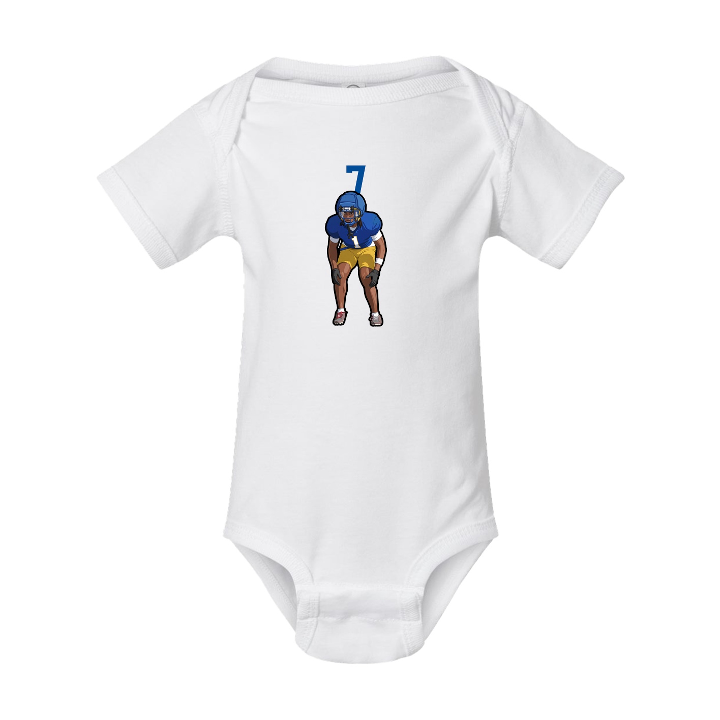 Baby Onesie — Number Top in White