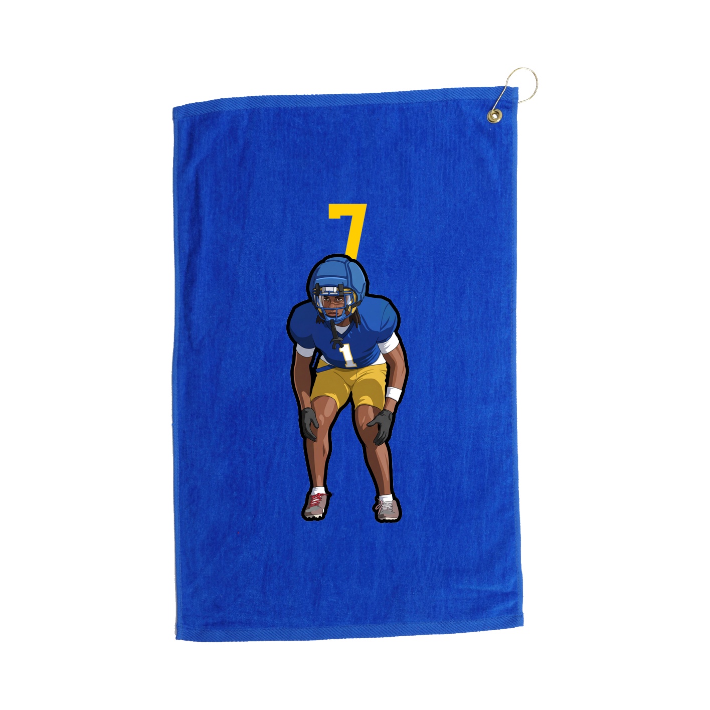 Golf Towel — Number Top in Royal