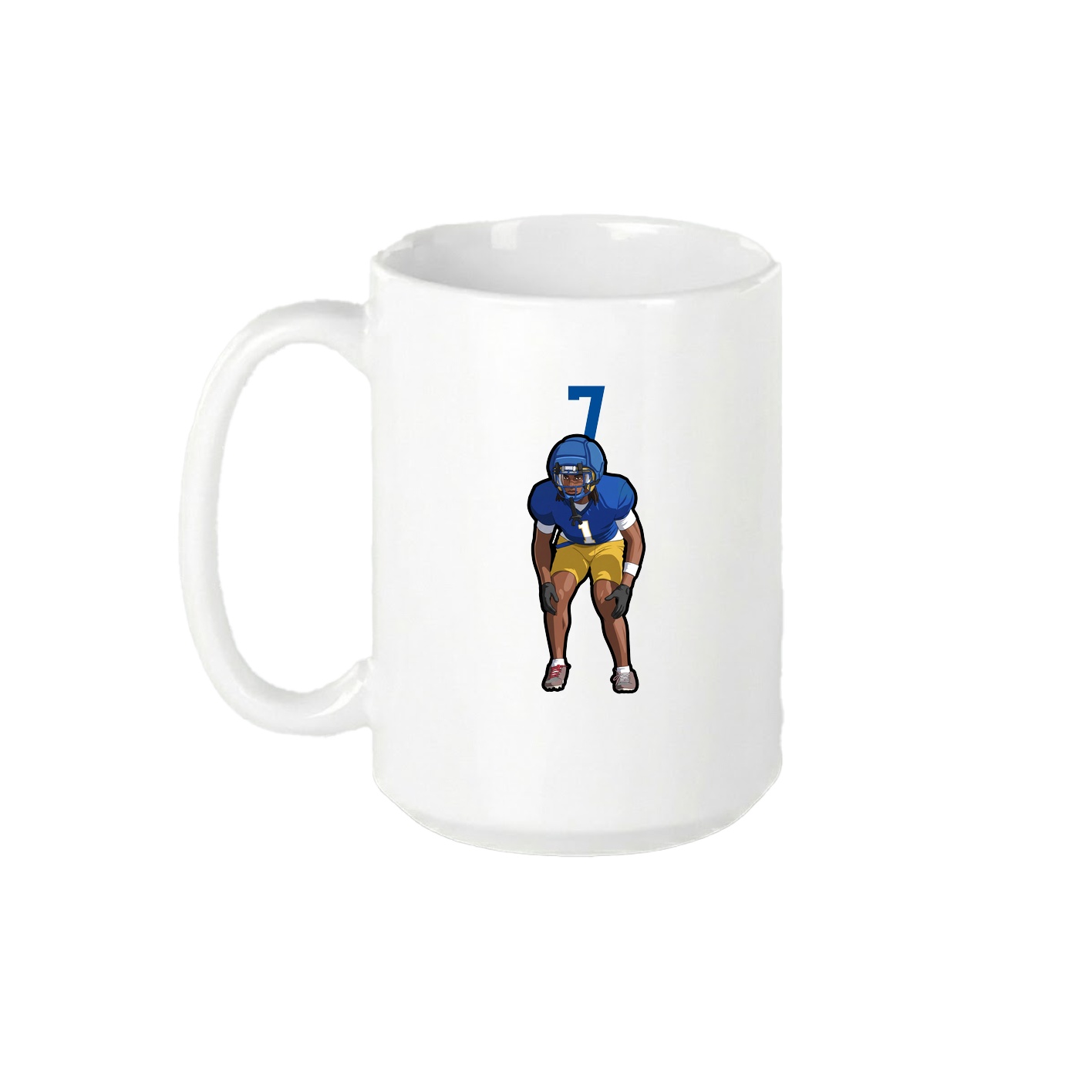 15oz Coffee Mug — Number Top in White
