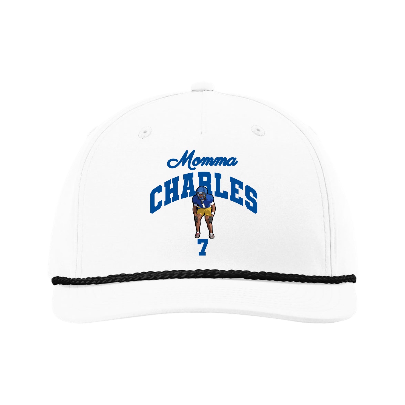Five-Panel Classic Rope Cap — Mothers Day Arch in White