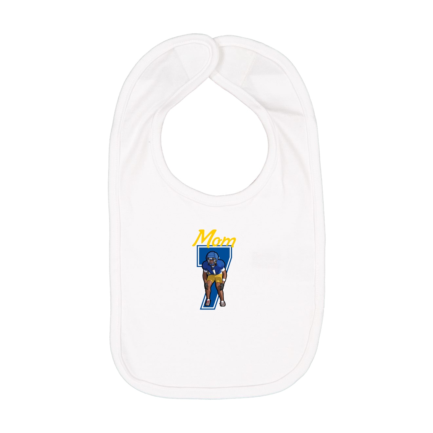 Infant Bib — Mothers Day Shirsey in White
