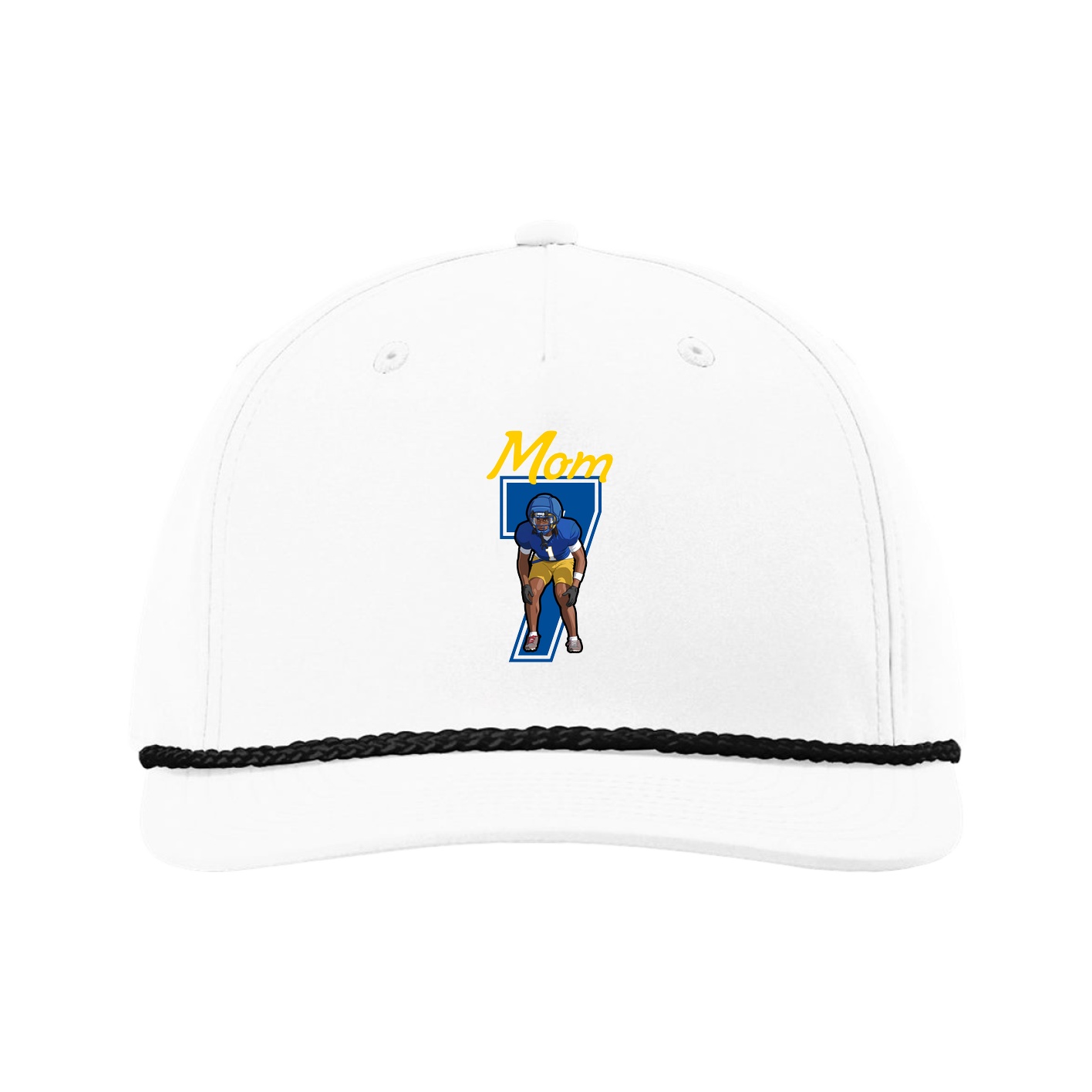 Five-Panel Classic Rope Cap — Mothers Day Shirsey in White