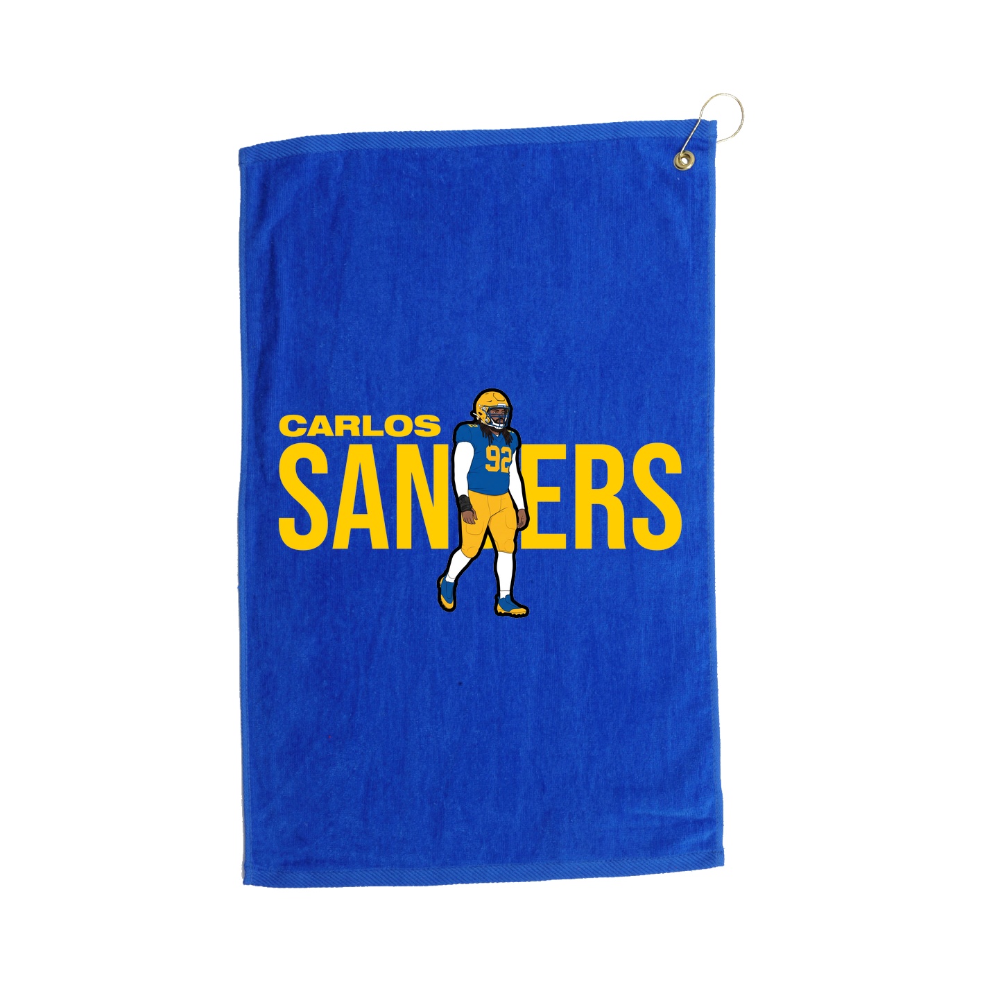 Golf Towel — Player Name in Royal