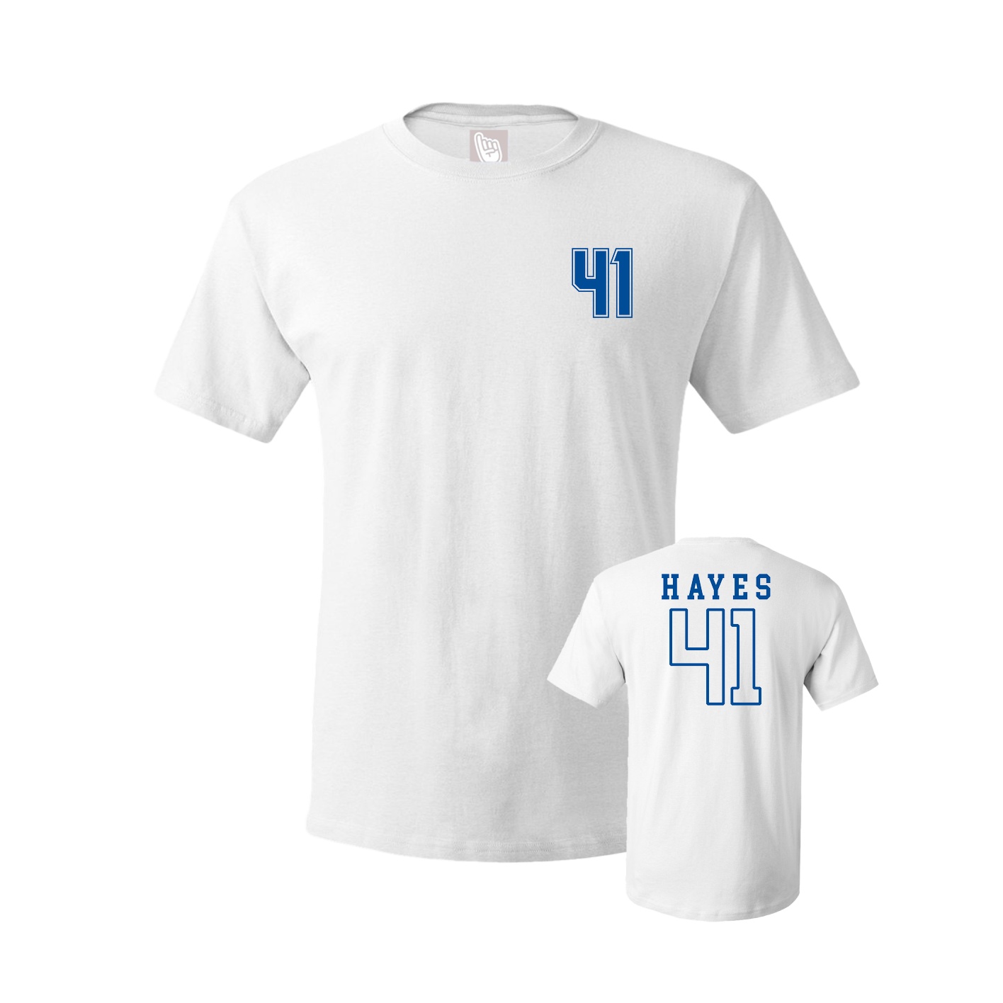 Youth Tee — Chest Back in White