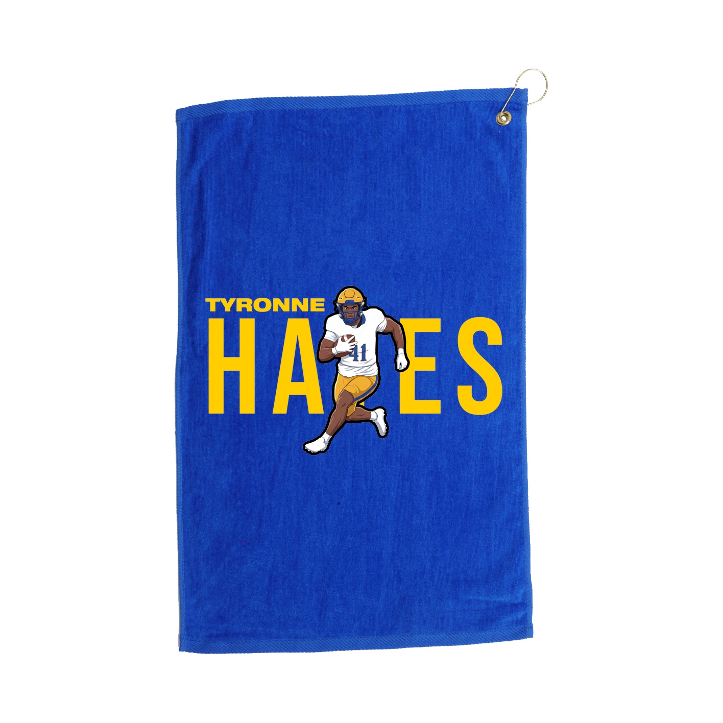 Golf Towel — Player Name in Royal