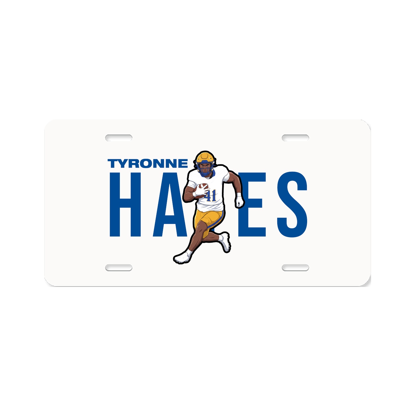 License Plate — Player Name in Classic