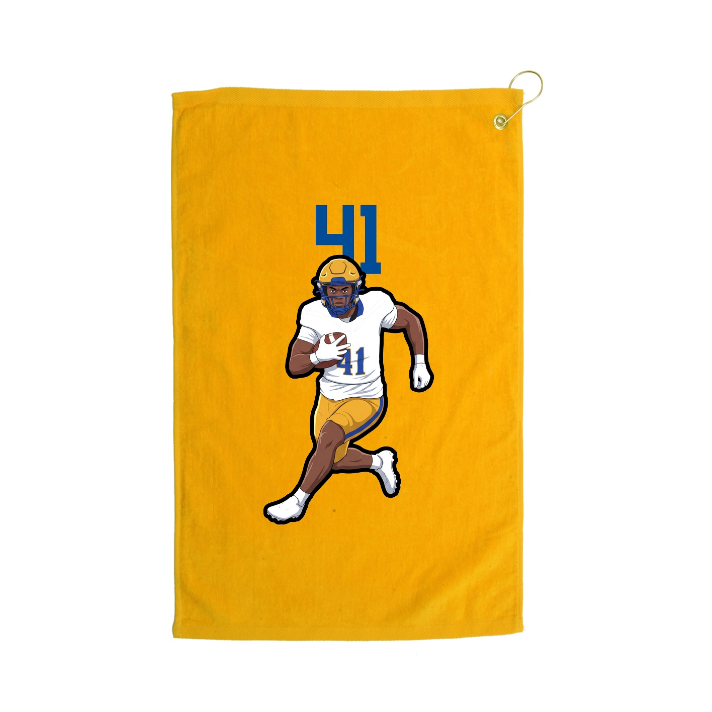 Golf Towel — Number Top in Gold