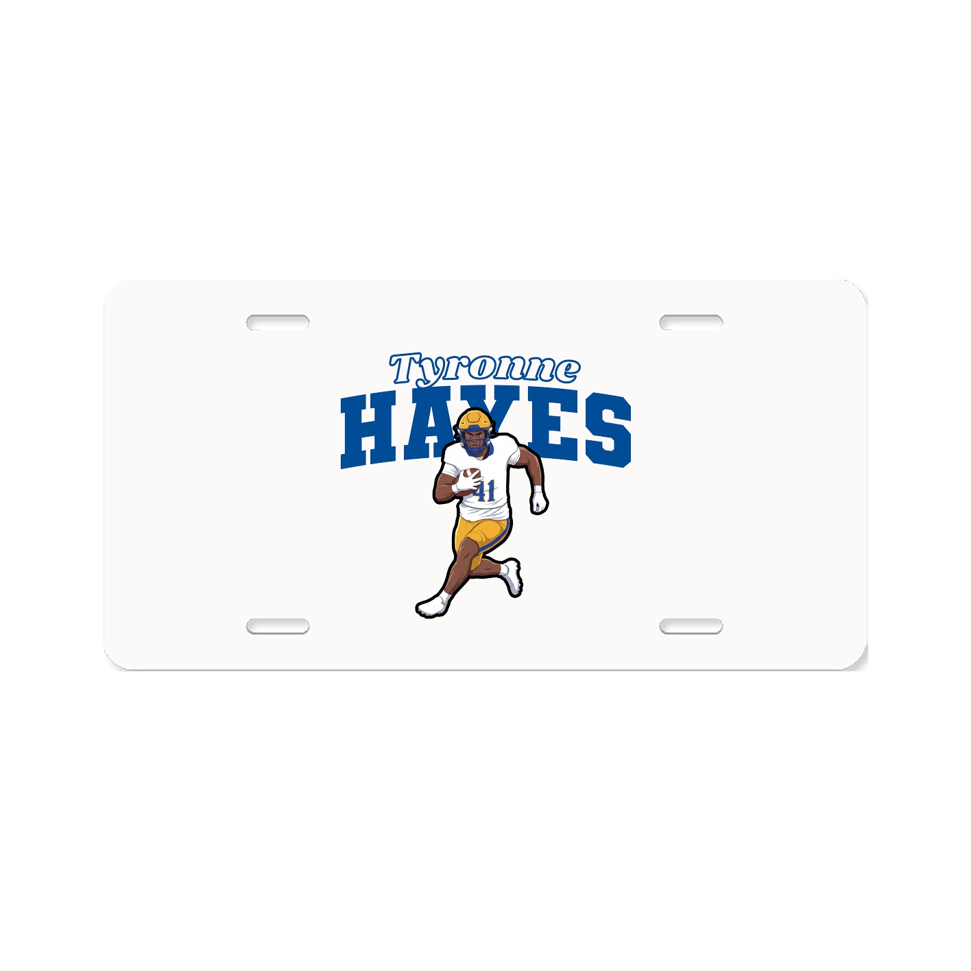 License Plate — Name Arch in Classic