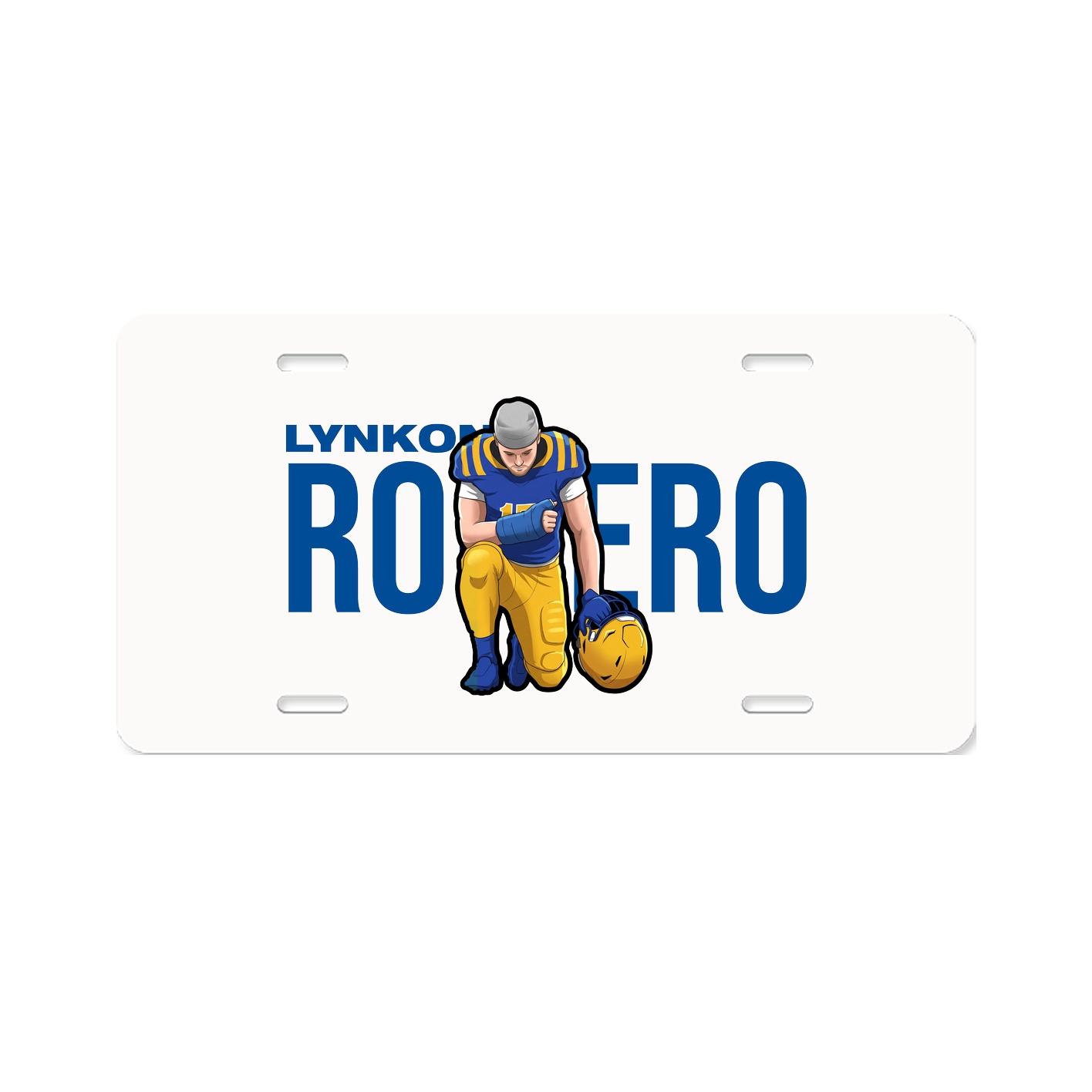 License Plate — Player Name in Classic