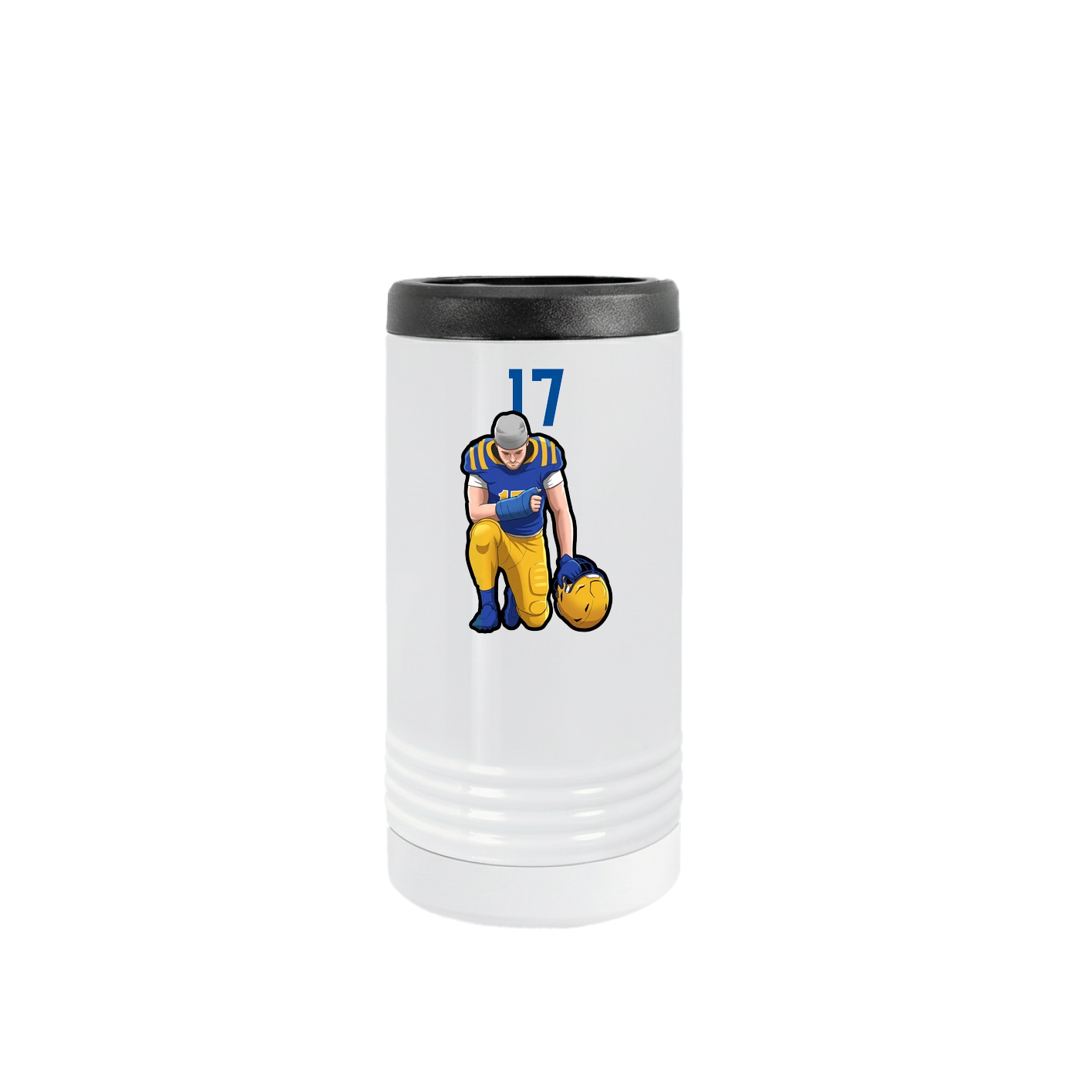 Slim Beverage Holder — Number Top in White