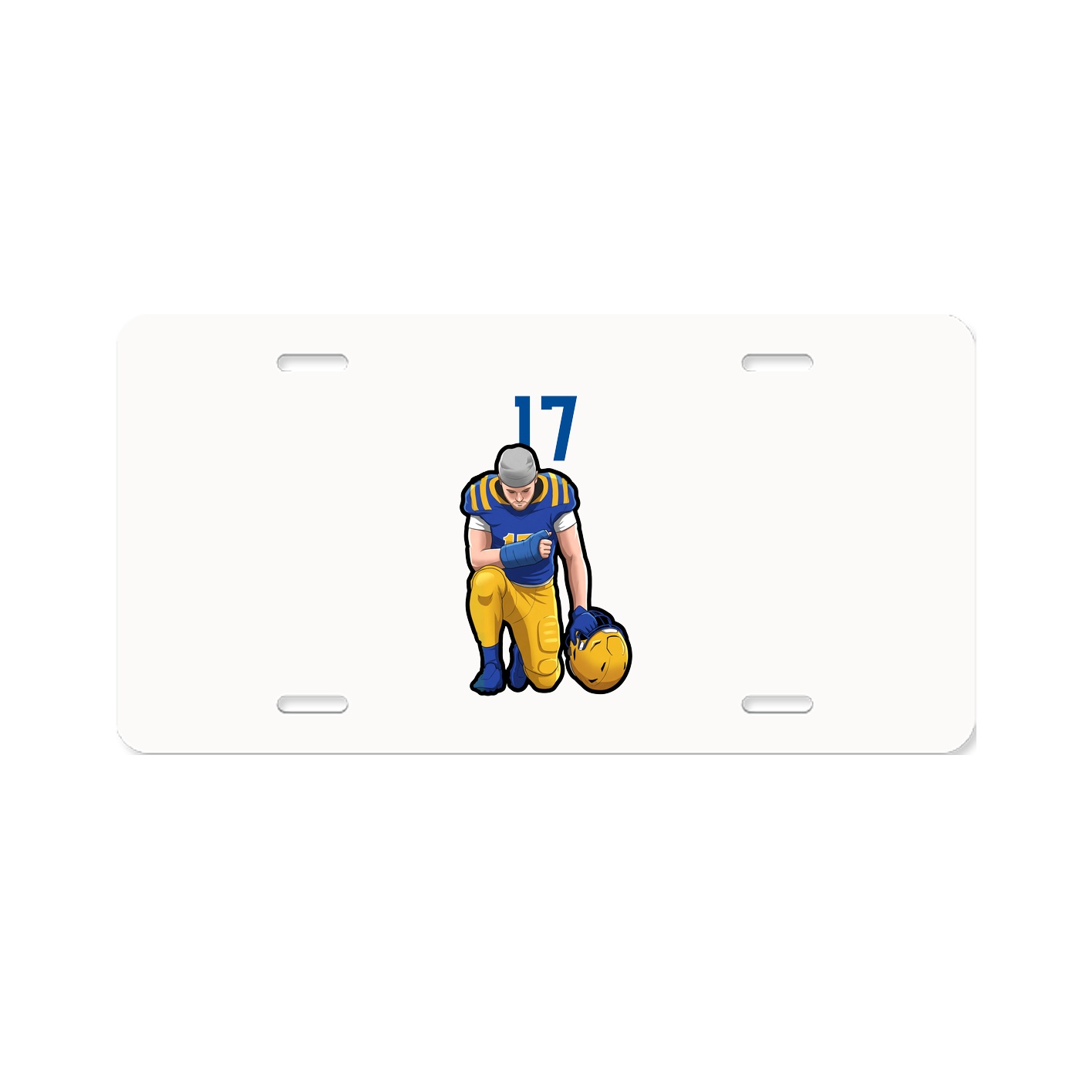 License Plate — Number Top in Classic