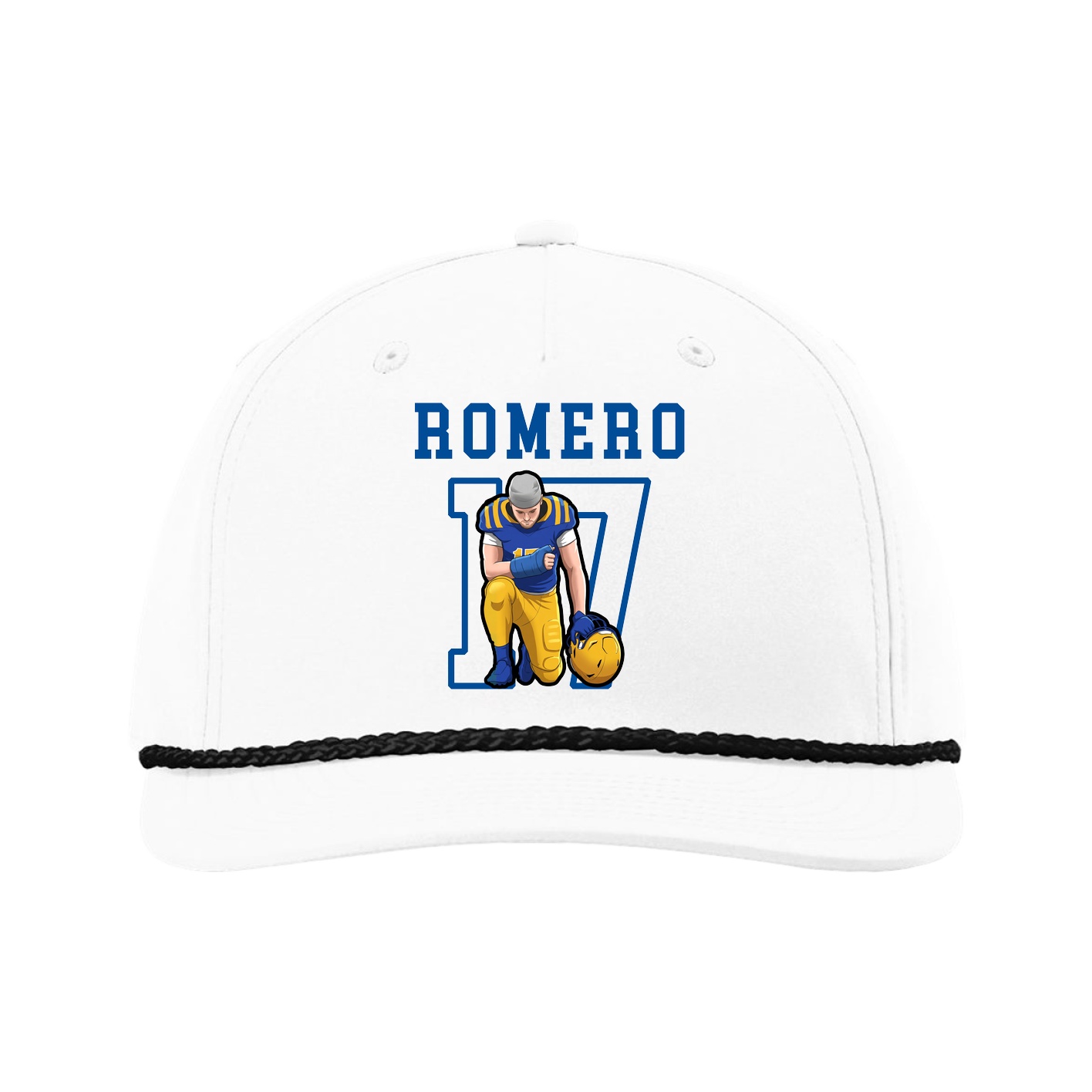 Five-Panel Classic Rope Cap — Shirsey in White
