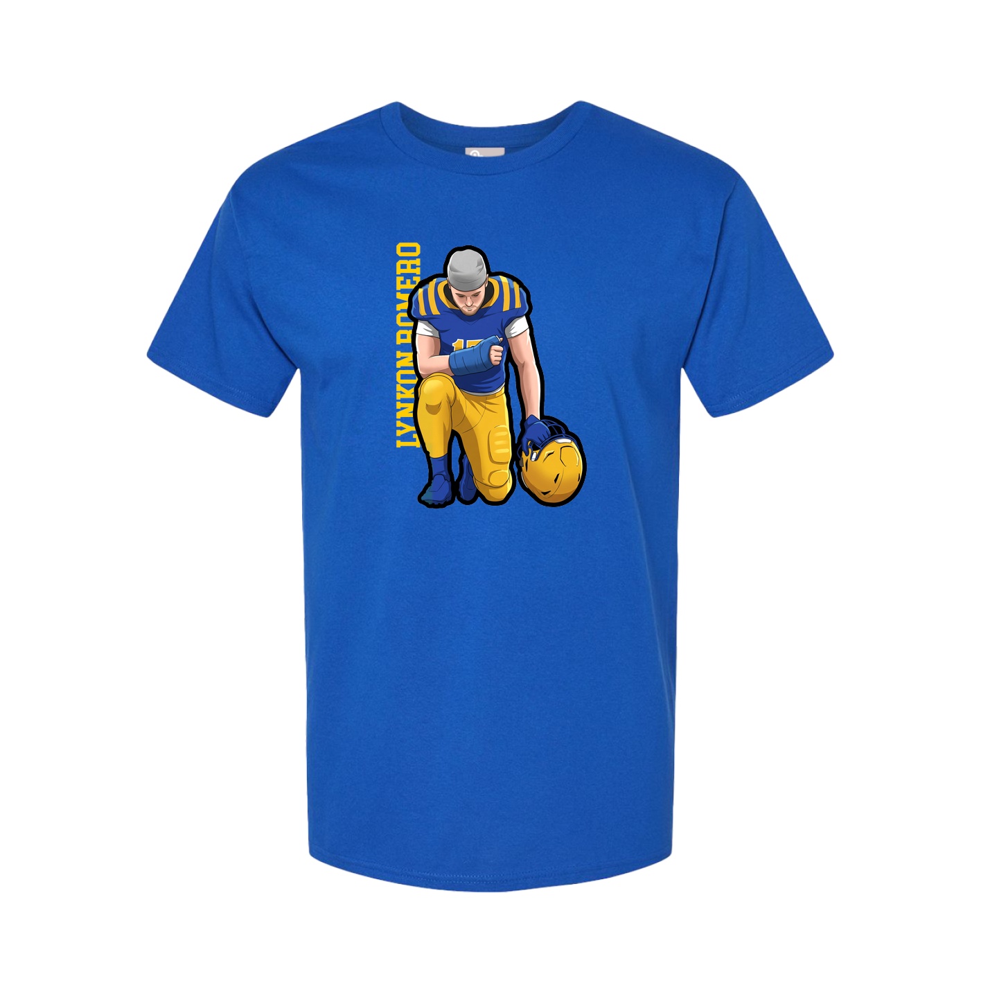 Tee — Name Vertical in Royal