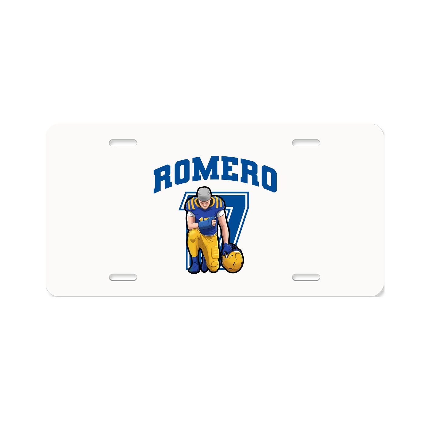 License Plate — Number in Classic