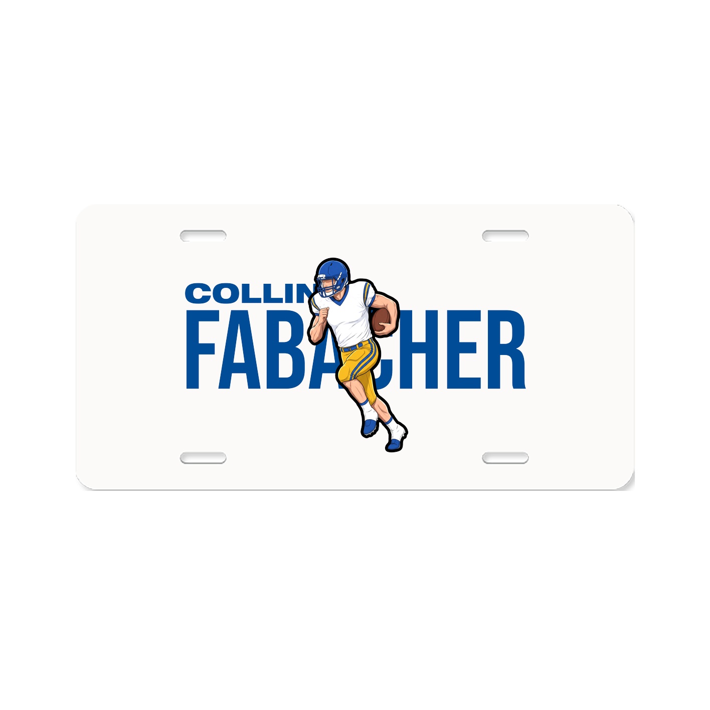 License Plate — Player Name in Classic