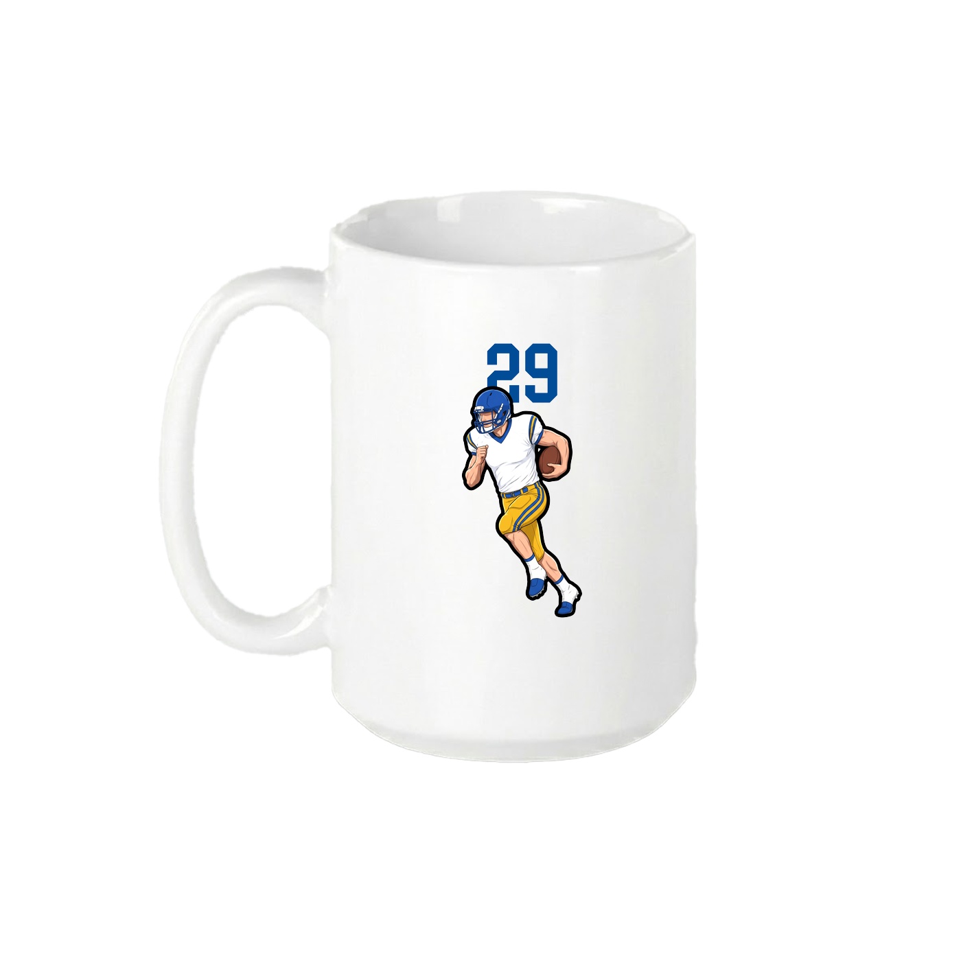 15oz Coffee Mug — Number Top in White
