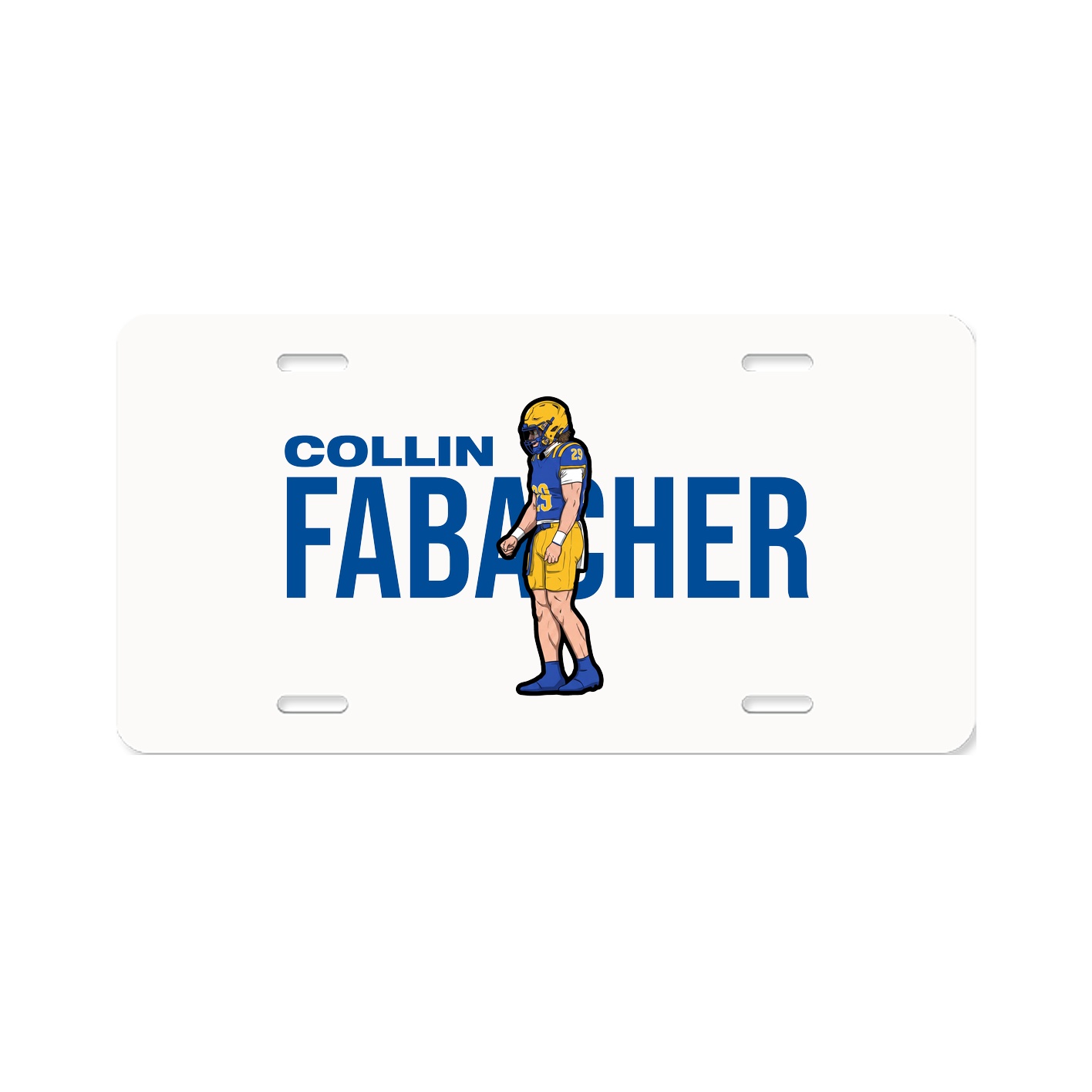 License Plate — Player Name in Classic