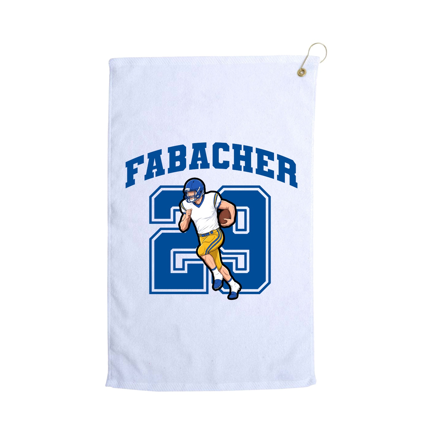 Golf Towel — Number in White