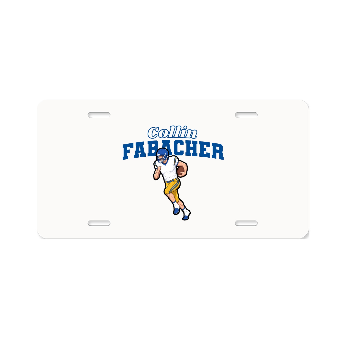 License Plate — Name Arch in Classic