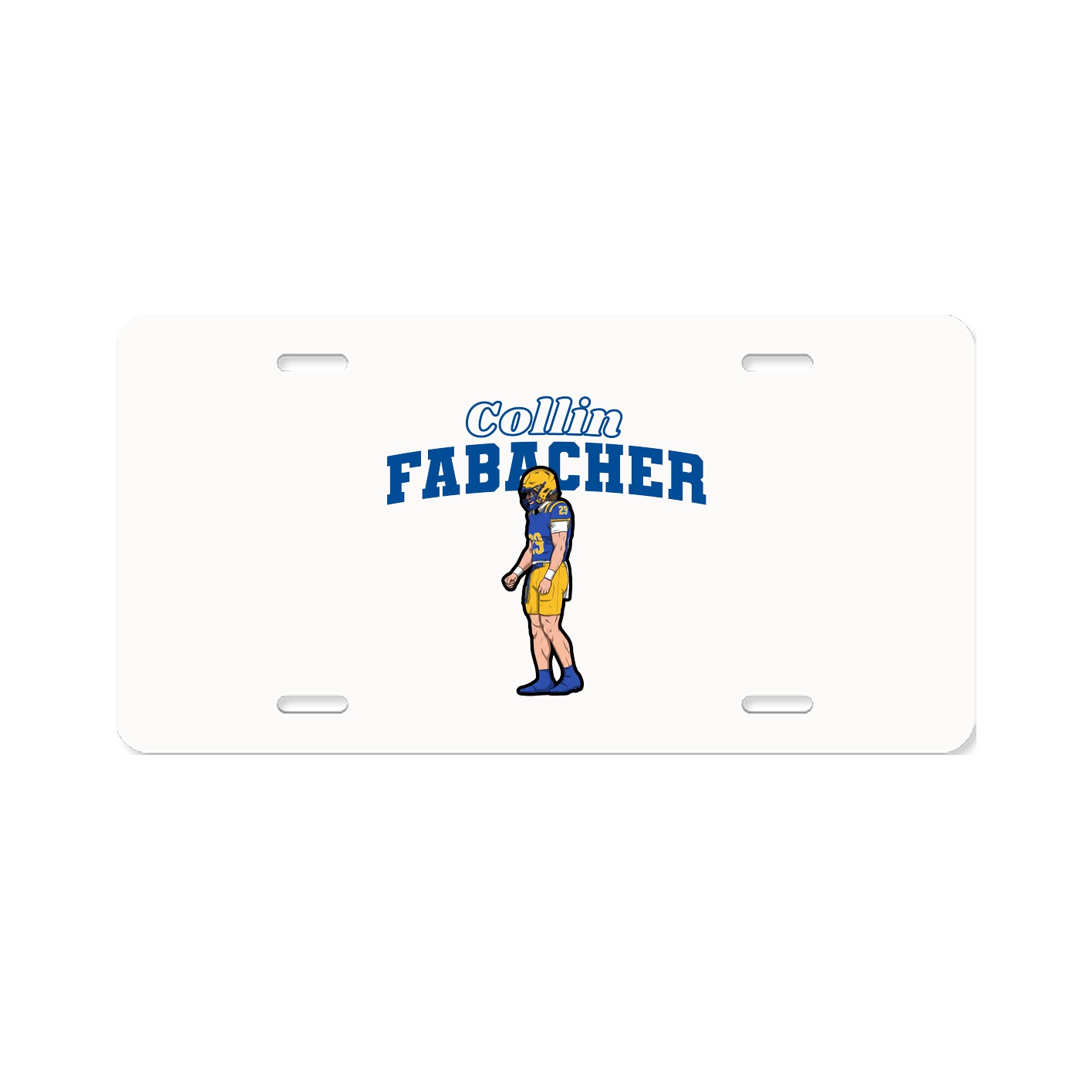 License Plate — Name Arch in Classic
