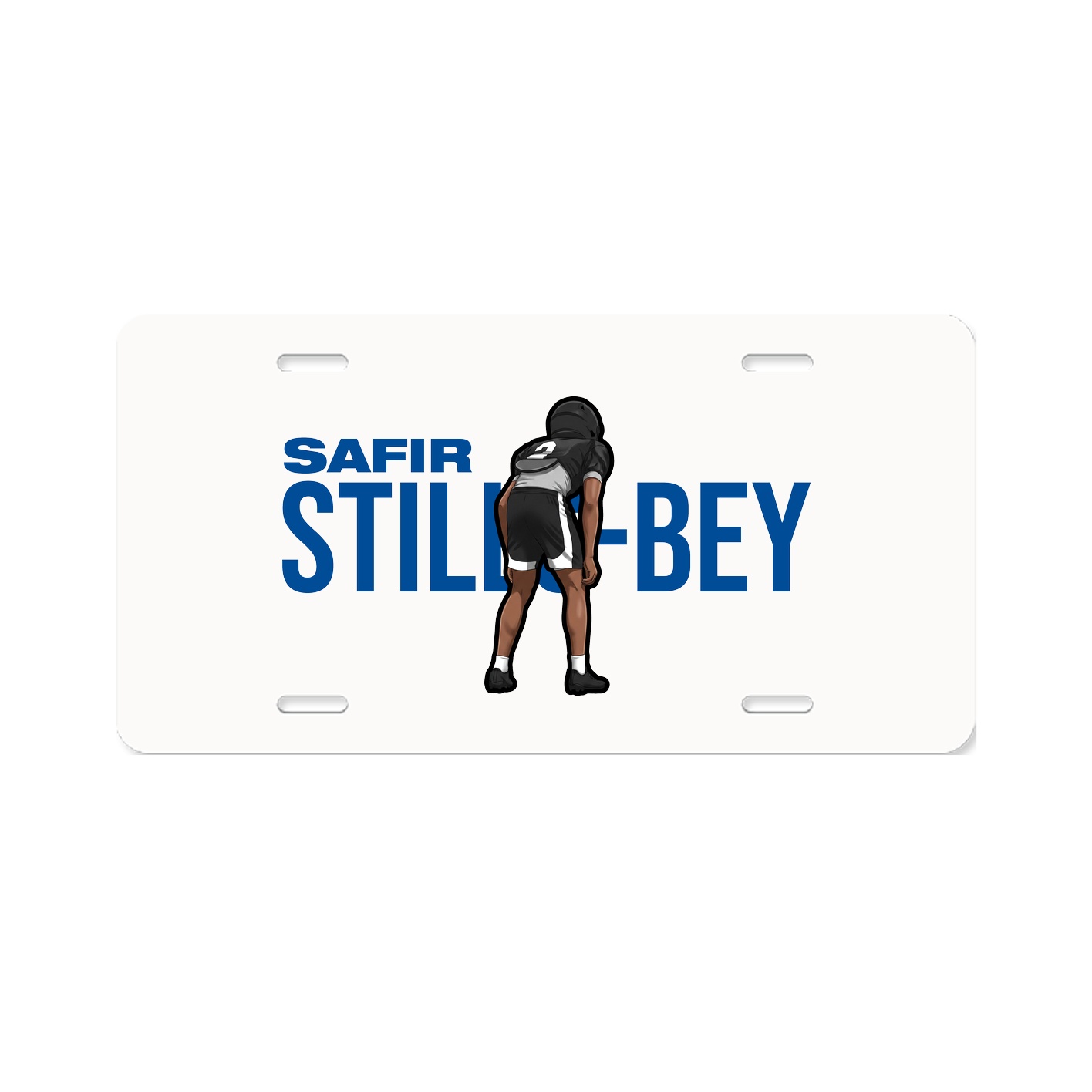 License Plate — Player Name in Classic