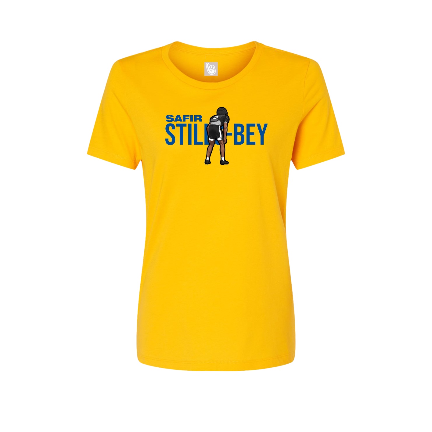 Fitted Women's Tee — Player Name in Gold