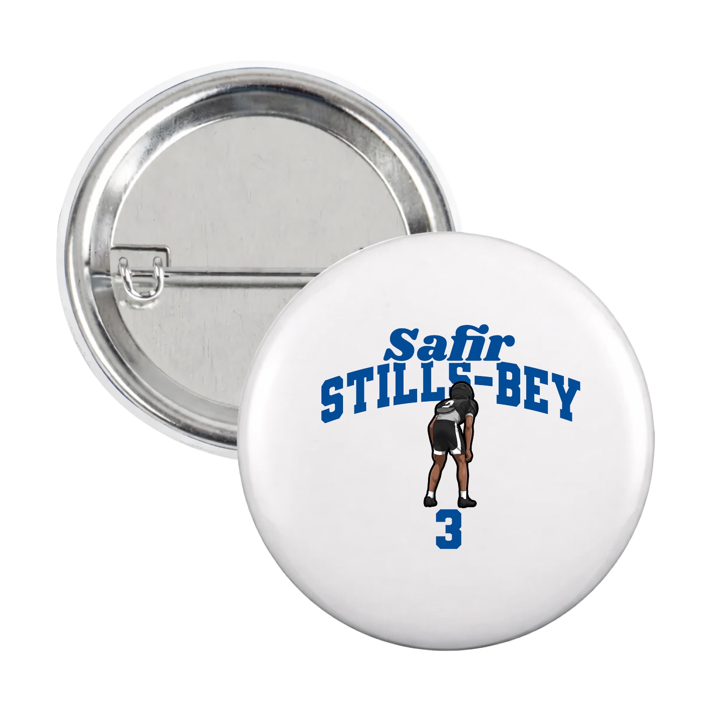 Game Day Button — Signature Arch in White