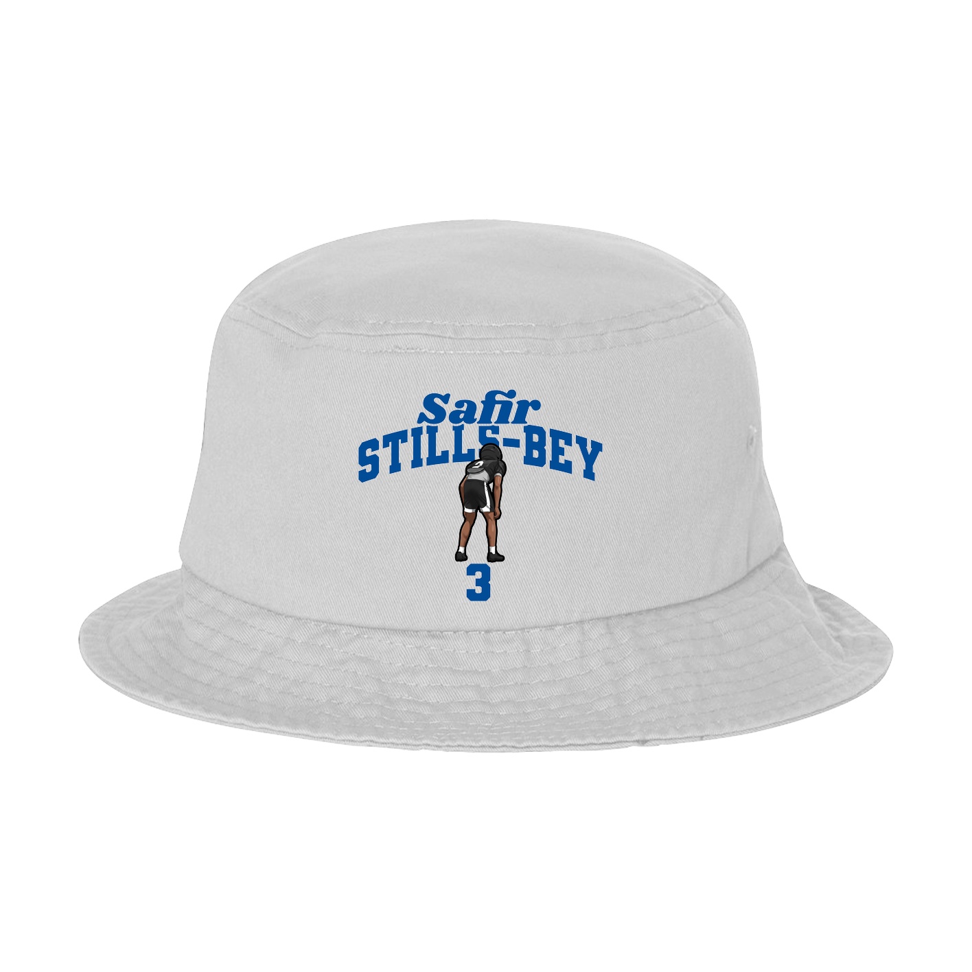 Bucket Cap — Signature Arch in White